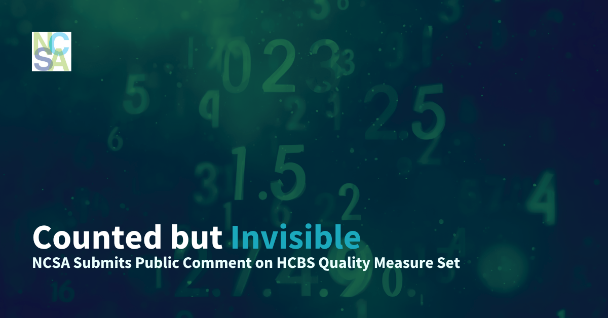 NCSA Submits Public Comment on HCBS Quality Measure Set