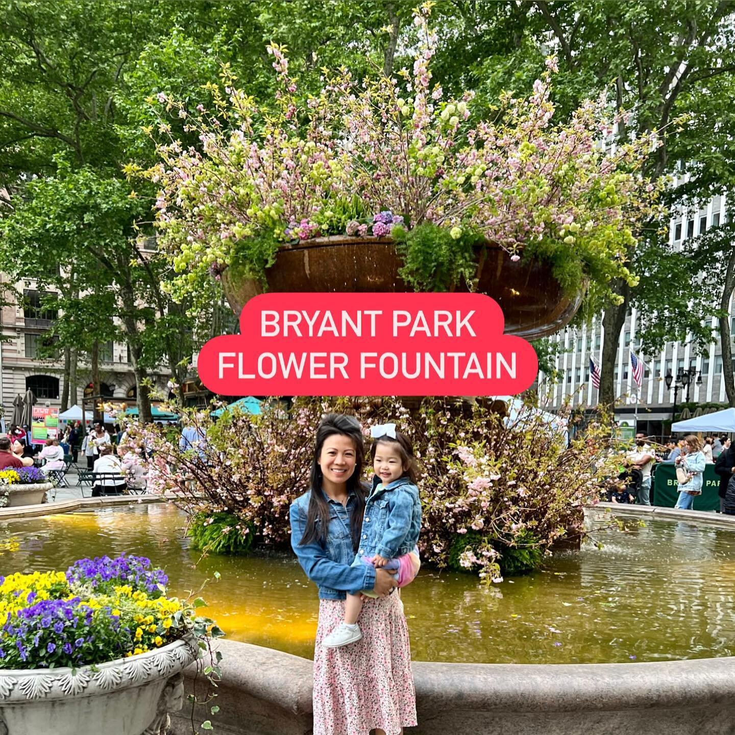 🌸 NYC MUST SEE ASAP 🌸 this famous fountain was decorated with flowers! It was so beautiful in person and a great weekend activity as there is:
🌸 a carousel
🌸116 vendor pop-up stalls! The market is open 11am- 7pm on:
May 19th &ndash; May 21st, 202