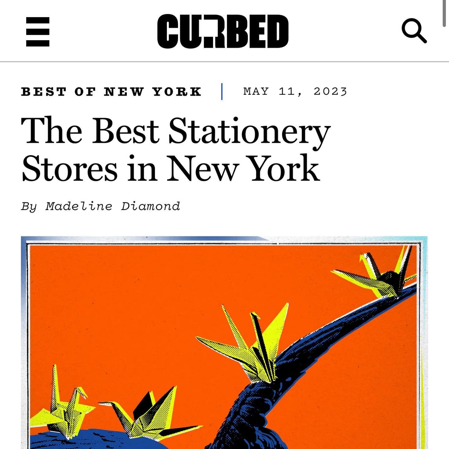 Excited to announce that yours truly is quoted in a NY Magazine article 🗞️ Swipe to see what I had to say about @city_papery or google the entire article!
.
Also featured is my calligrafriend @ranishasingh_
.
.
.
.
.
.
.
.
#nymagazine #curbed #curbe