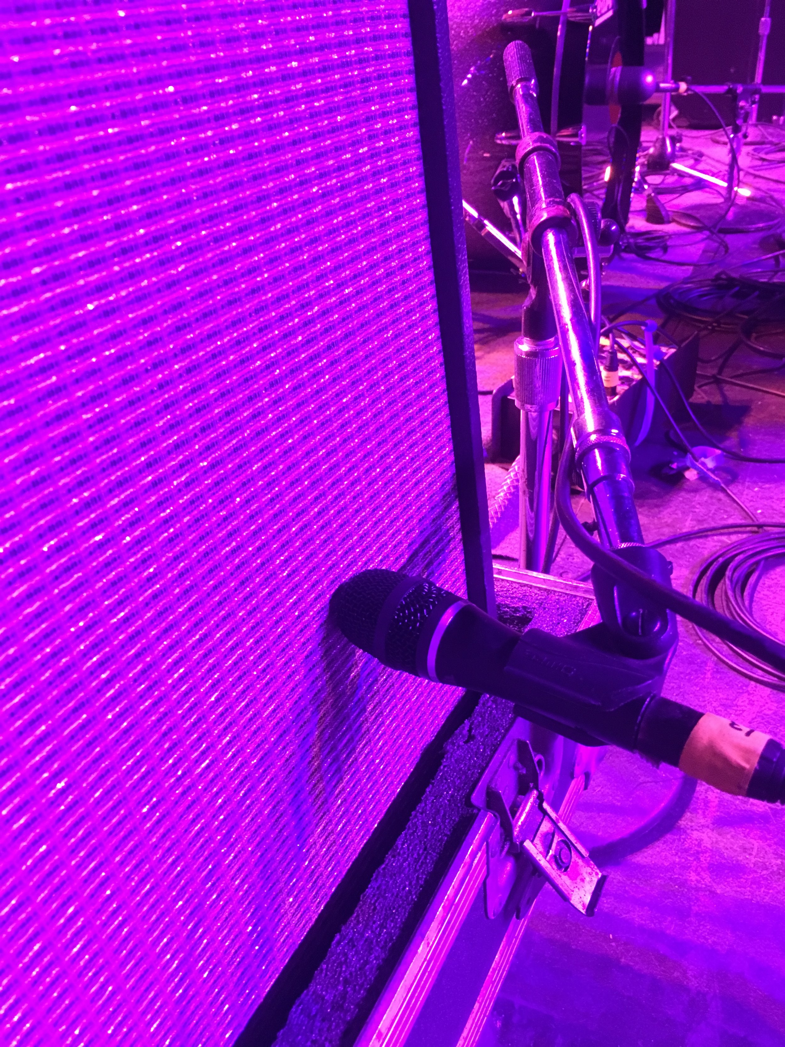  Heil HM-Pro mic on a Fender Deluxe at the New Jersey Crawfish Festival. 