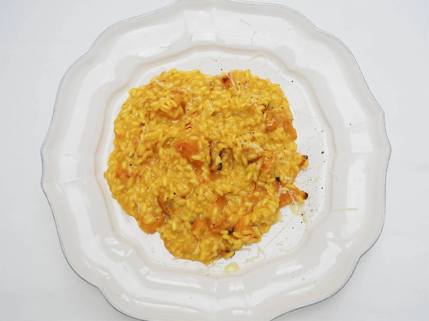 Tatler: Saffron Risotto with Roast Squash