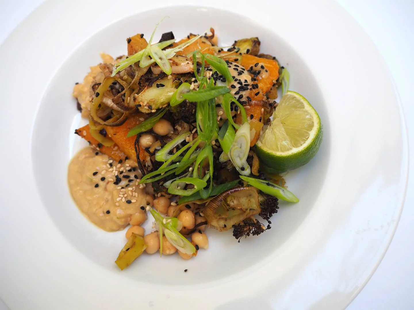 Tatler: Roast Autumn Veg with Satay Sauce