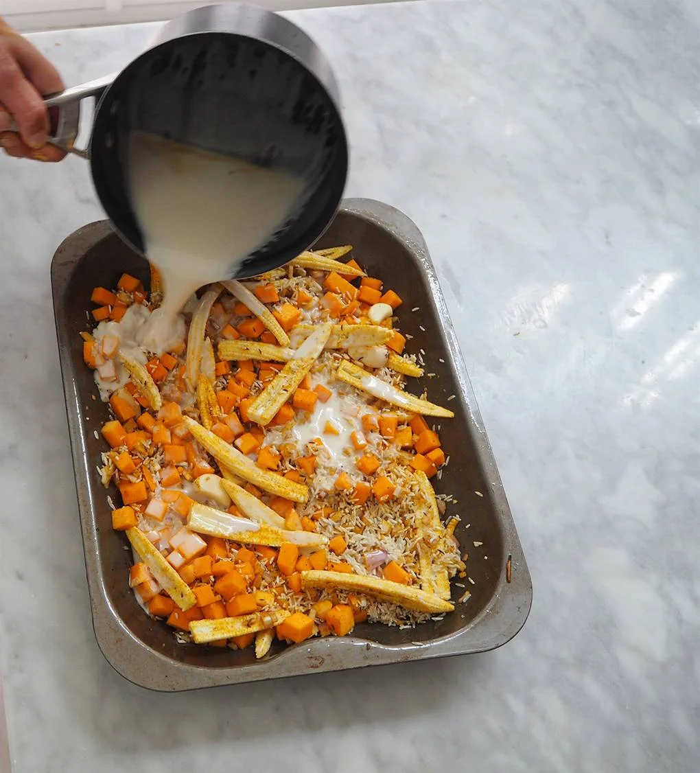 Tatler: Turmeric Coconut One-Tray Bake