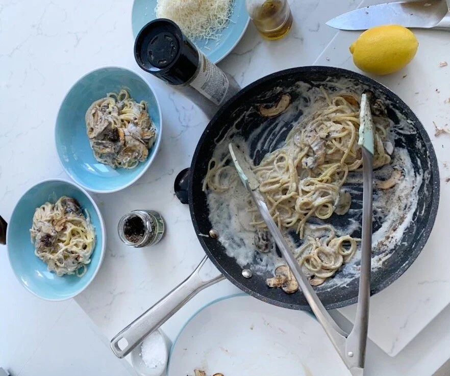 "Creamy" Truffle Mushroom Pasta