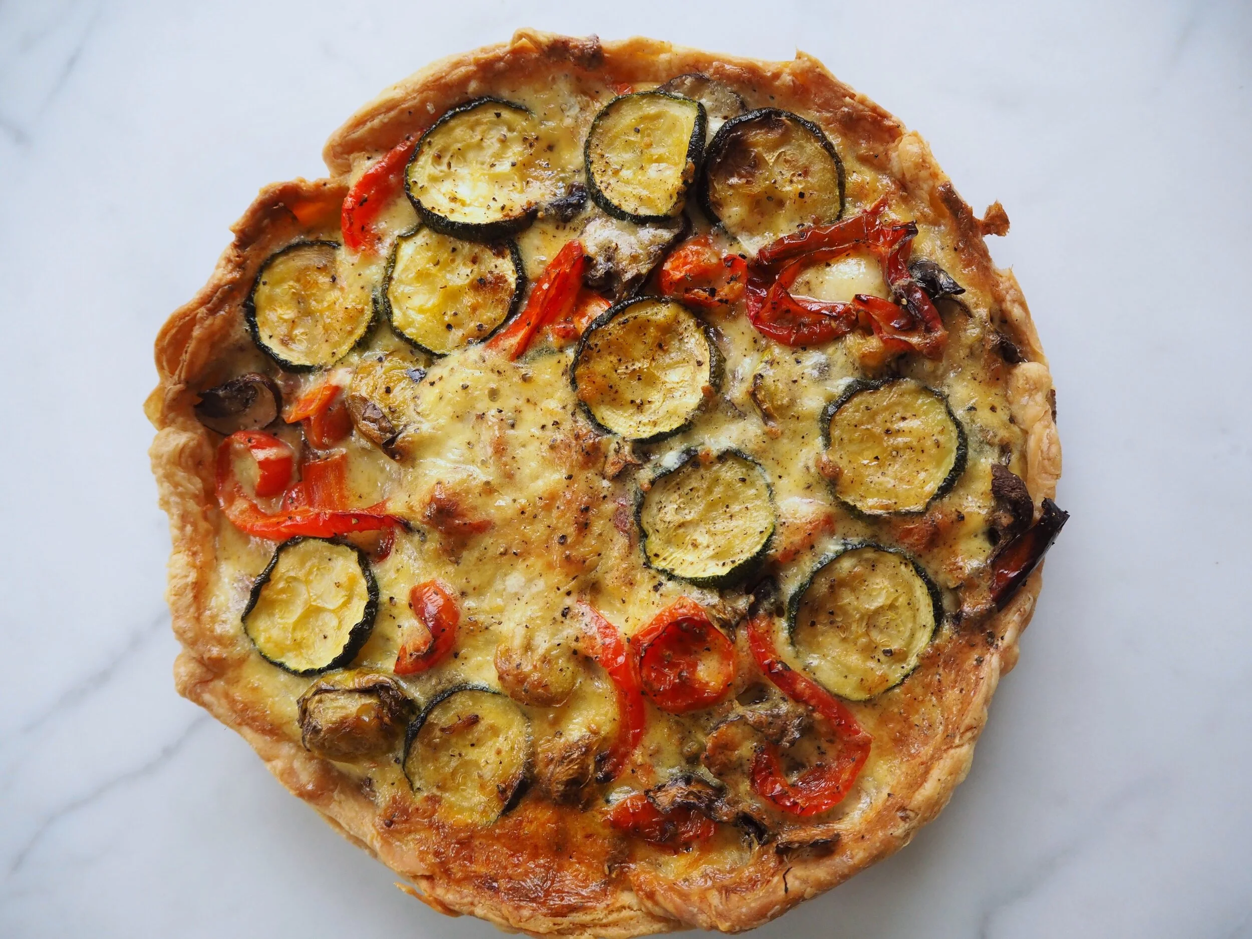 Leftovers Vegetable Tart