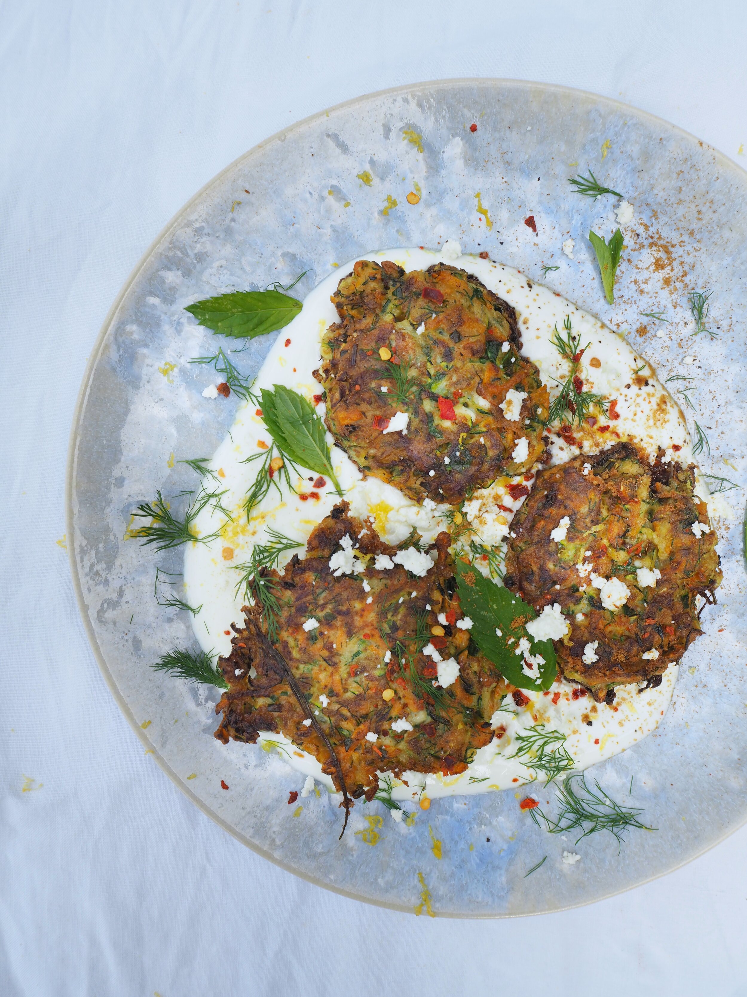 Courgette Feta Fritter