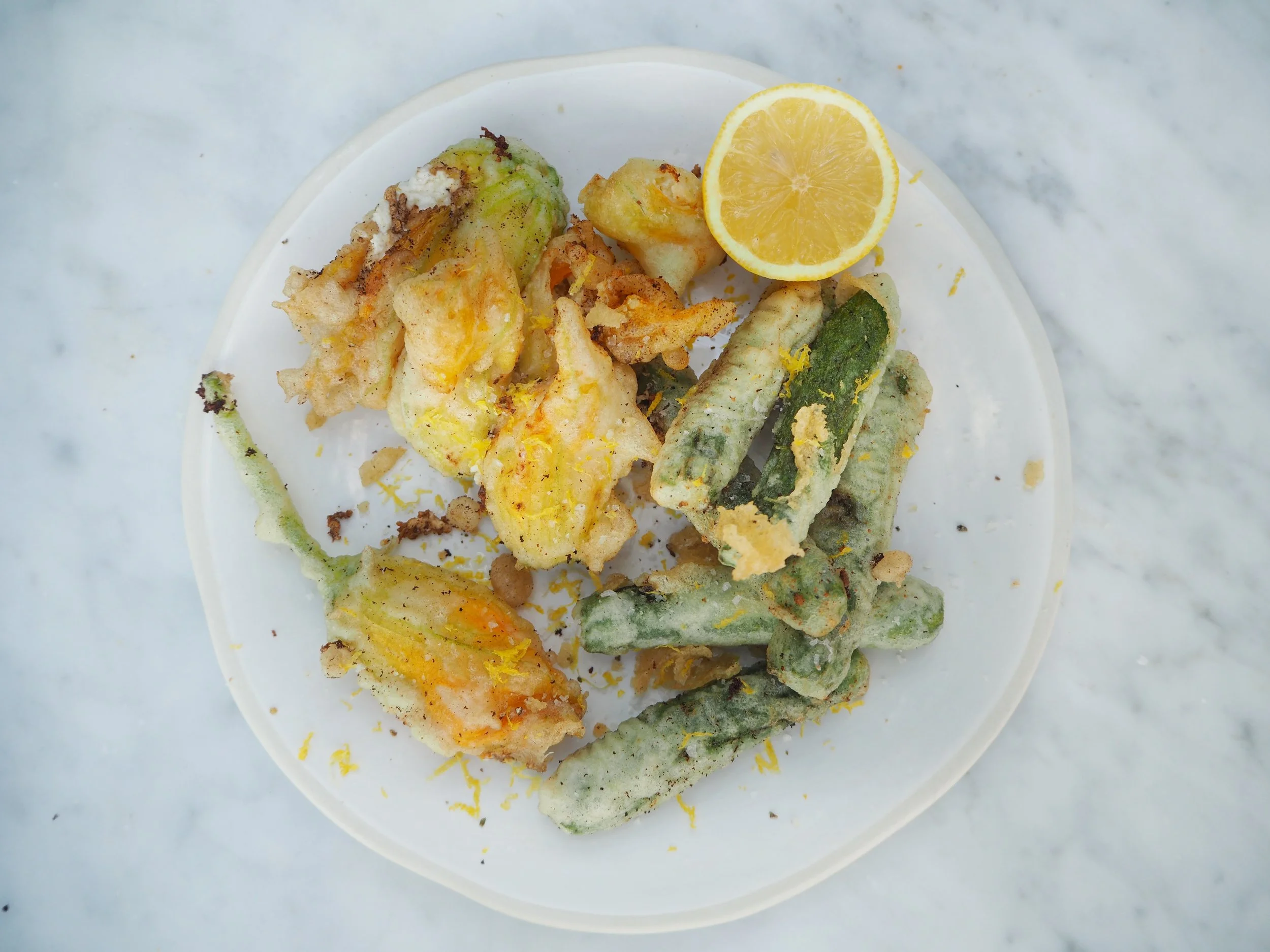 Garden Stuffed Courgette Flowers