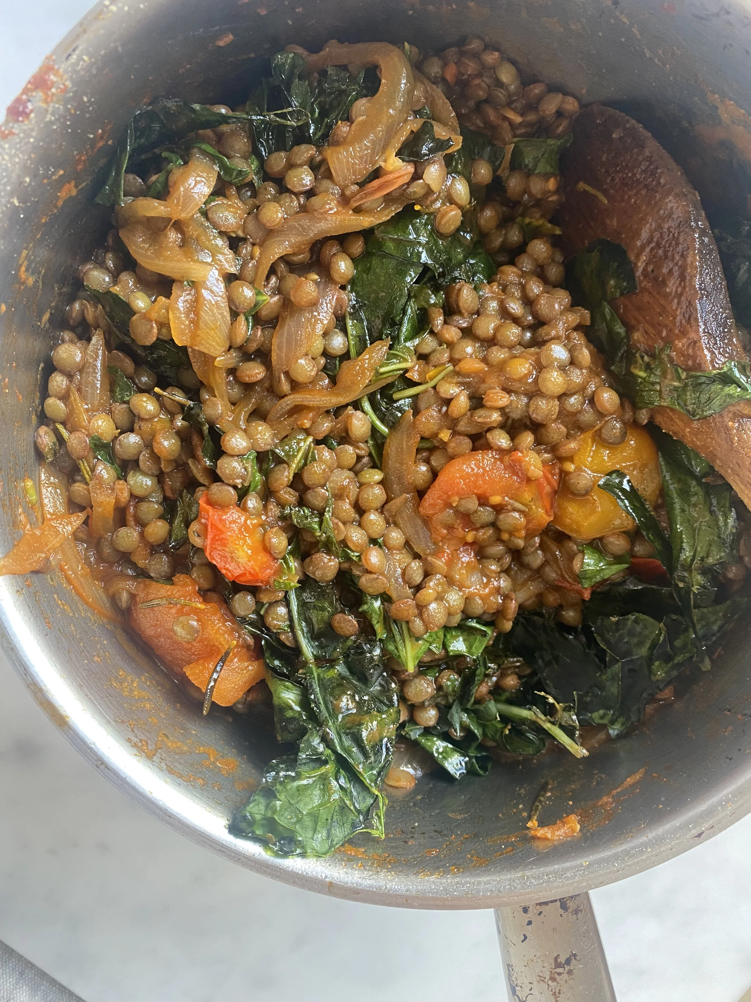 Cavolo Nero Tomato Lentil Stew