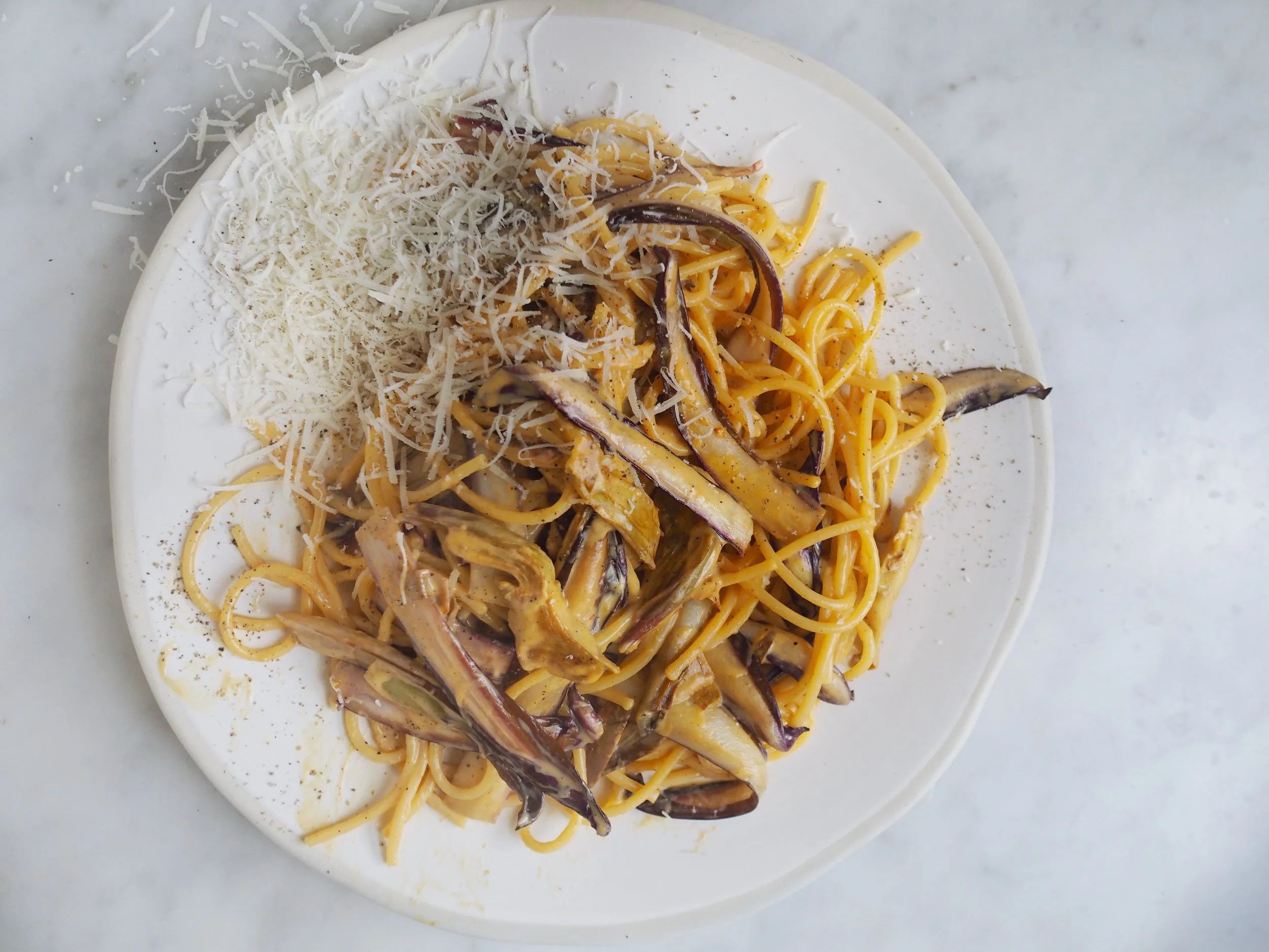 Artichoke Radicchio Carbonara