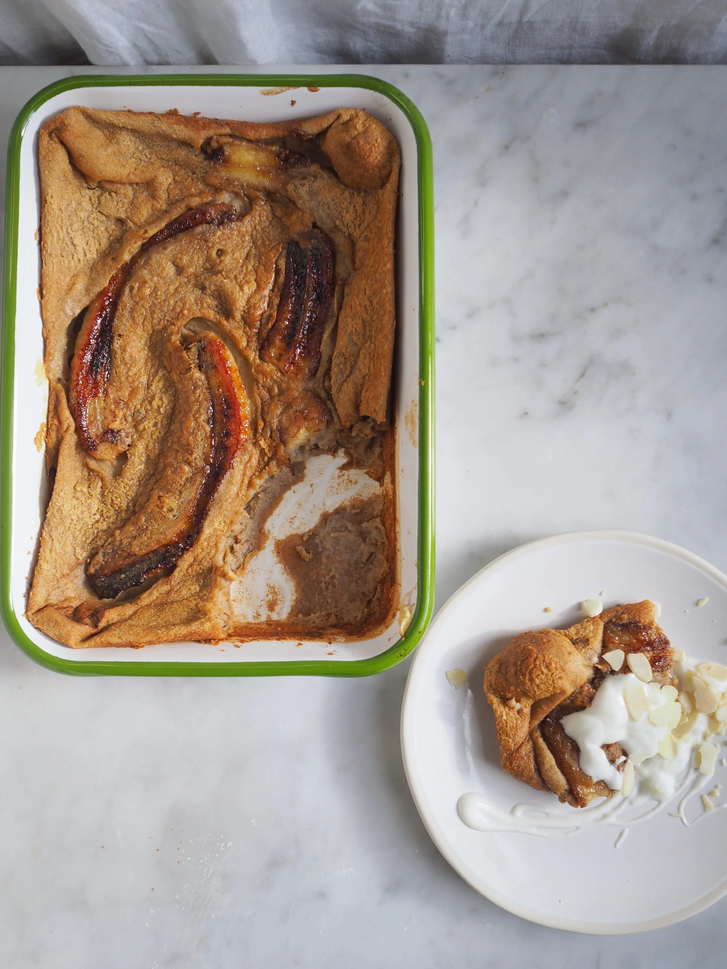 Brown Butter Banana Clafoutis