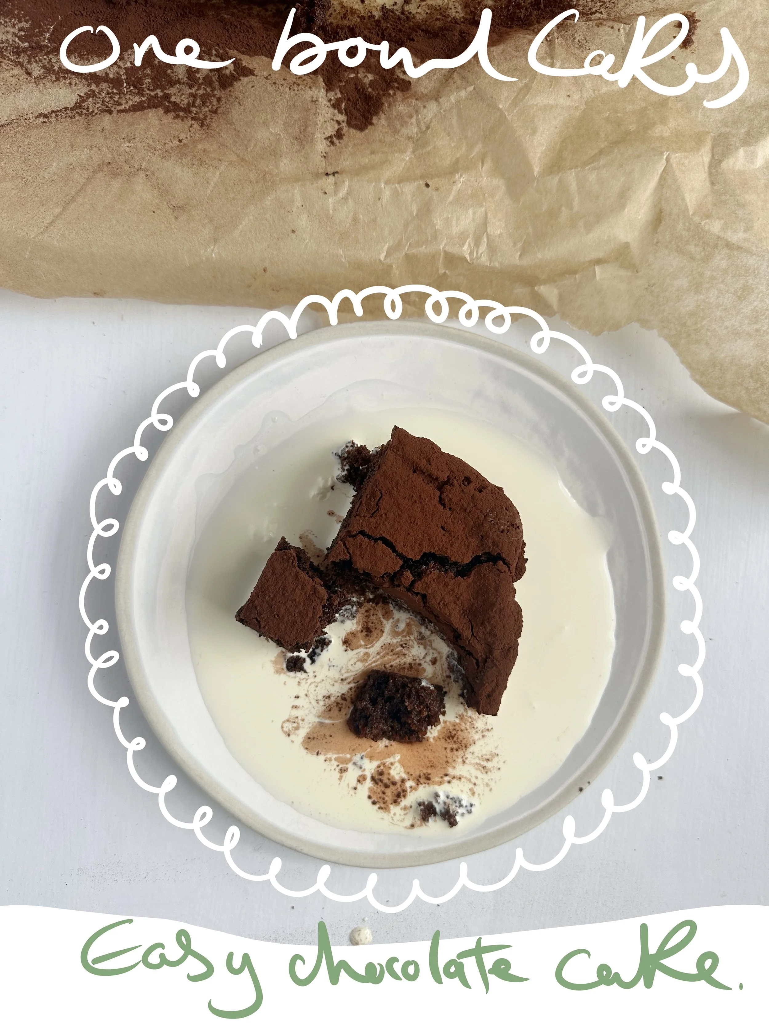 One Tray Chocolate Cake