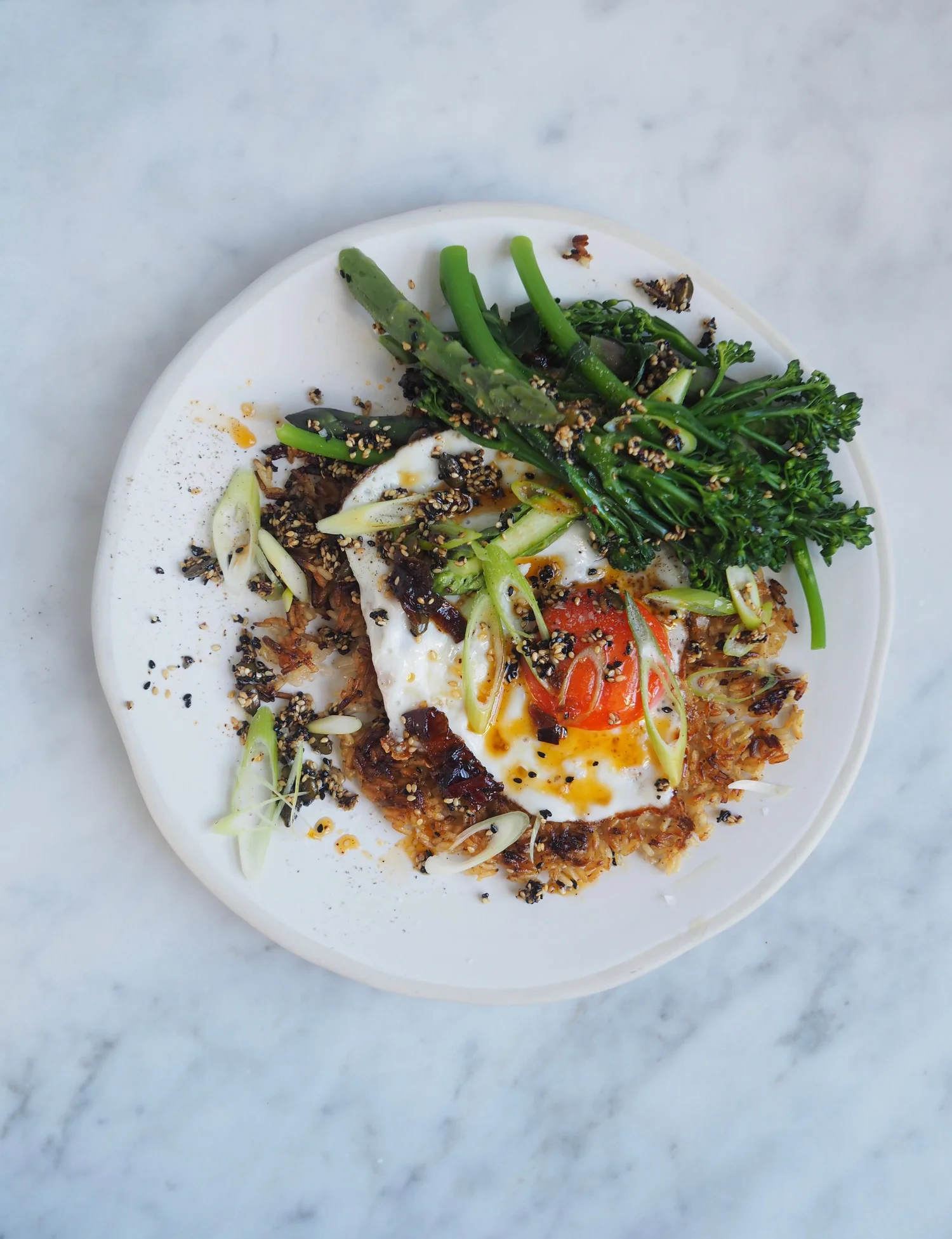 Quick & Easy Fried Egg With Crispy Rice Recipe — NINA PARKER