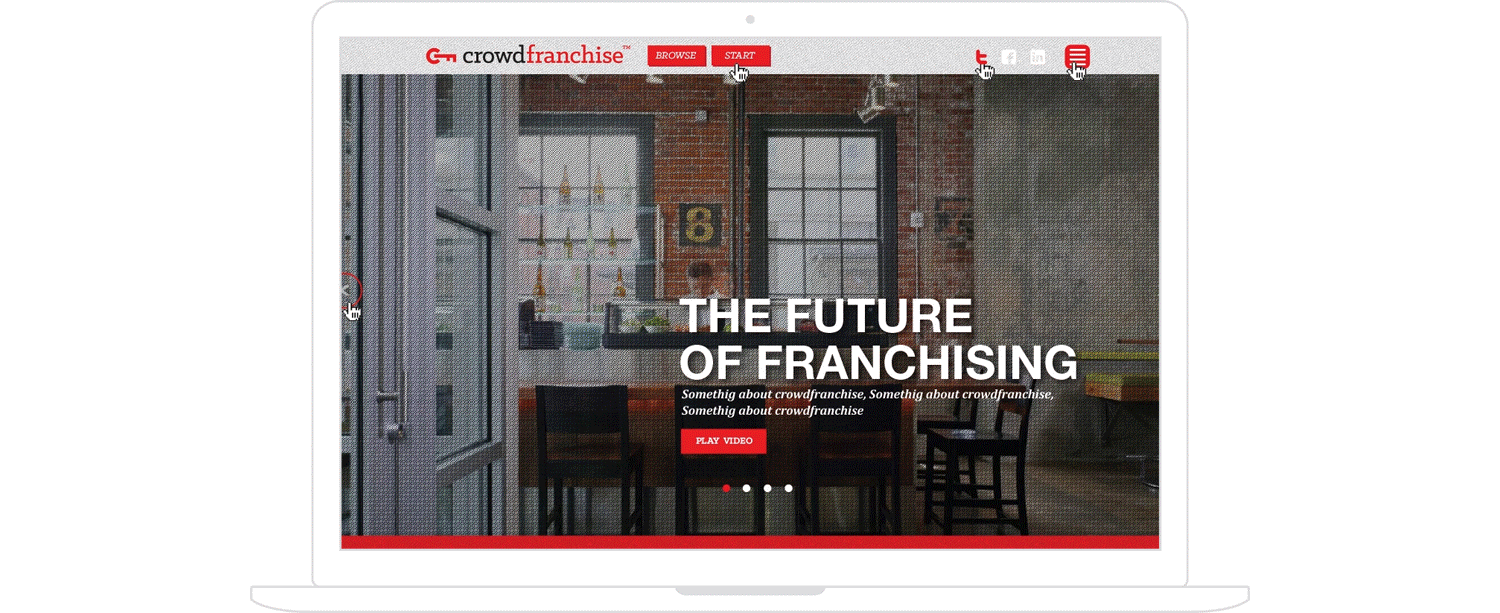 CrowdFranchise Website Concept