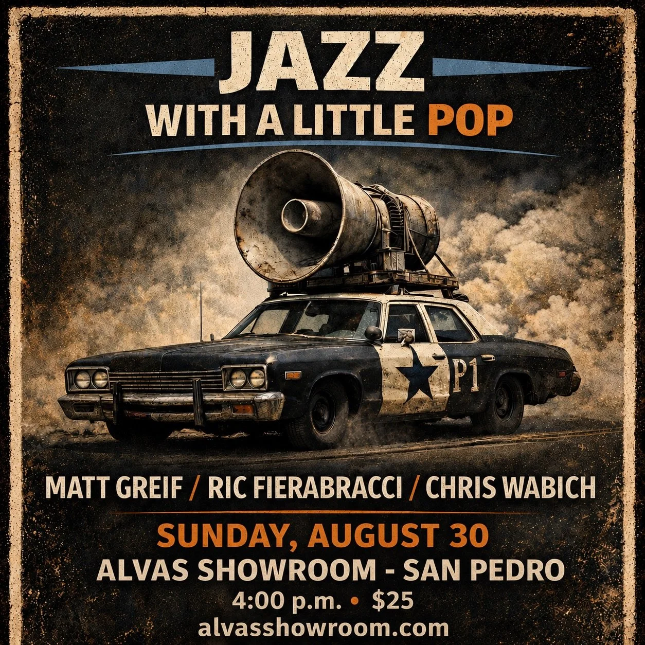 Tomorrow afternoon, 4:00, at @alvas.showroom with @ricfierabraccibass and @monkeydrummer1 !