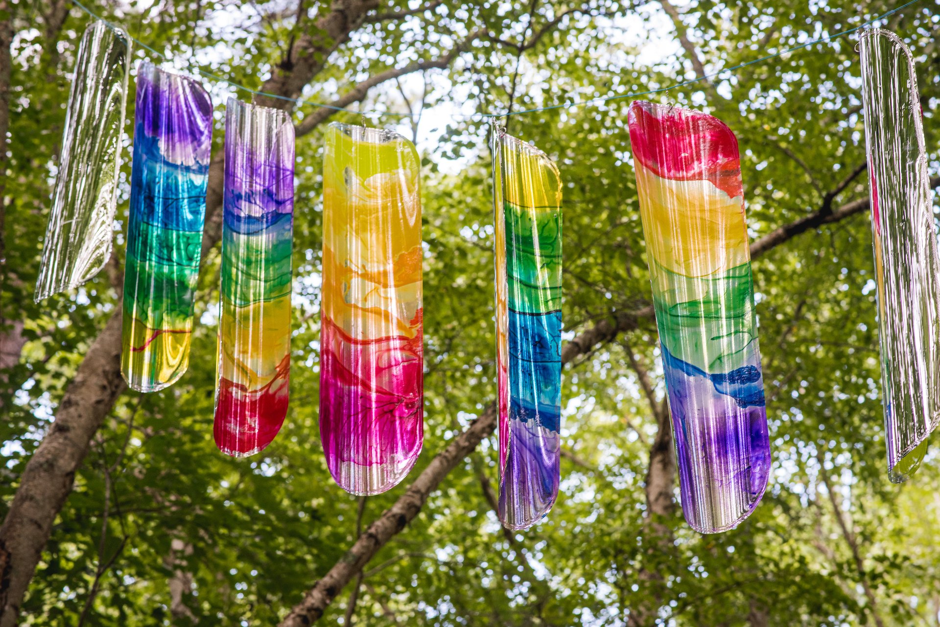 Detail of "They Danced Among The Trees" on display at Shelley Lake Park, Raleigh, NC