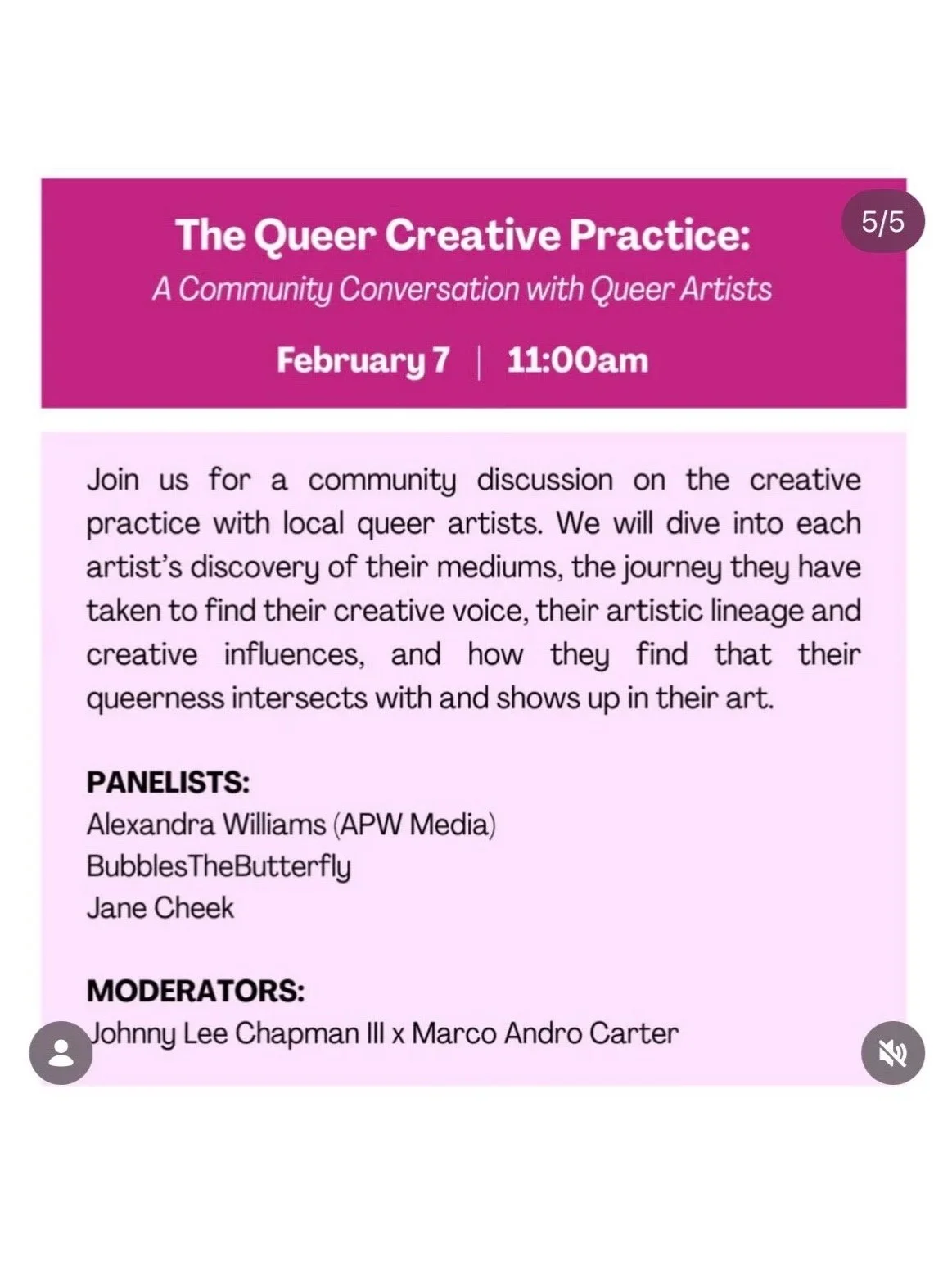 Panel Discussion - The Queer Creative Practice