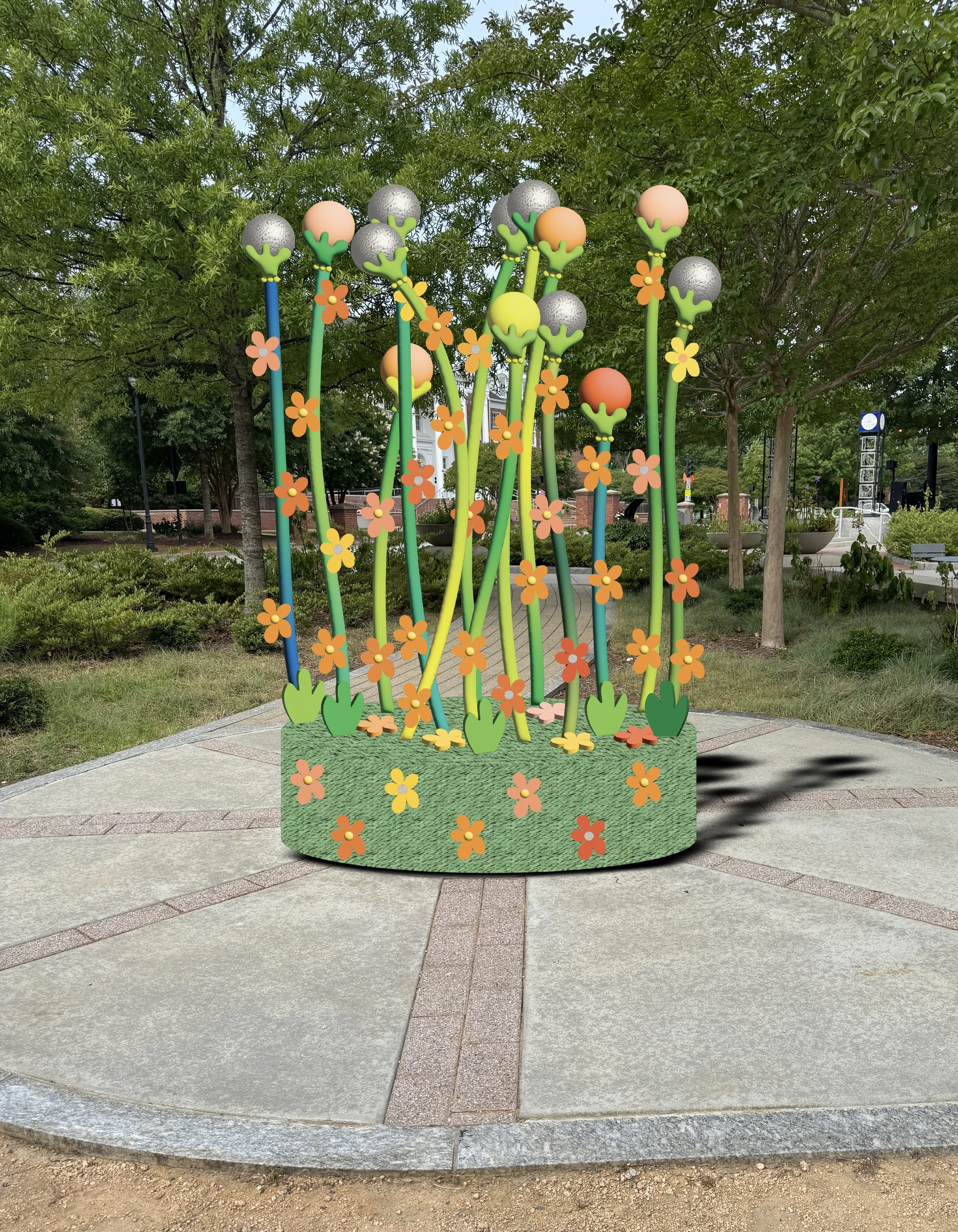We Are Wildflowers Community Project - Downtown Cary Park