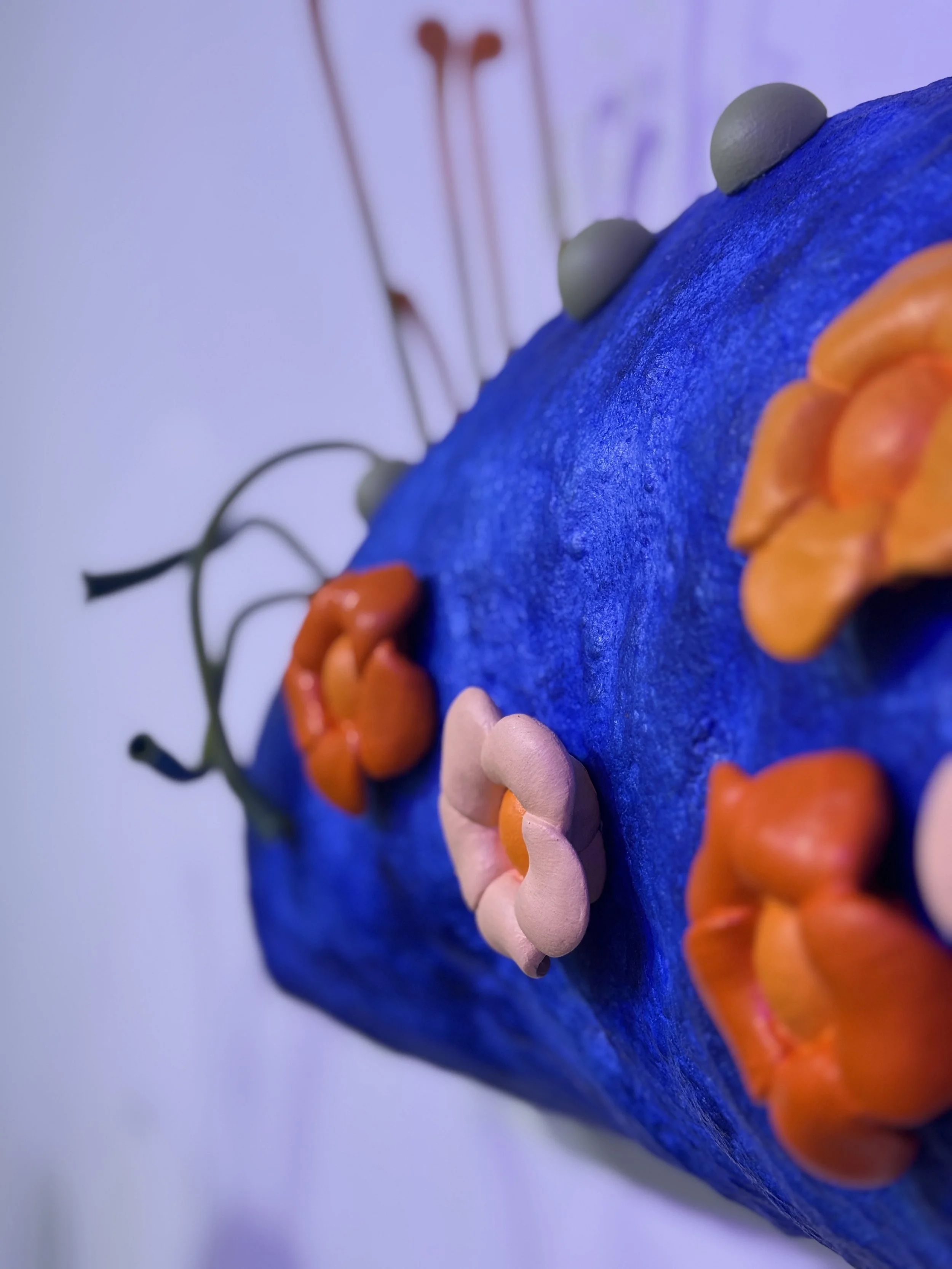 otherworldly art, reclaimed materials, wall sculpture, 3-D wall art, abstract art, plant and rock sculpture