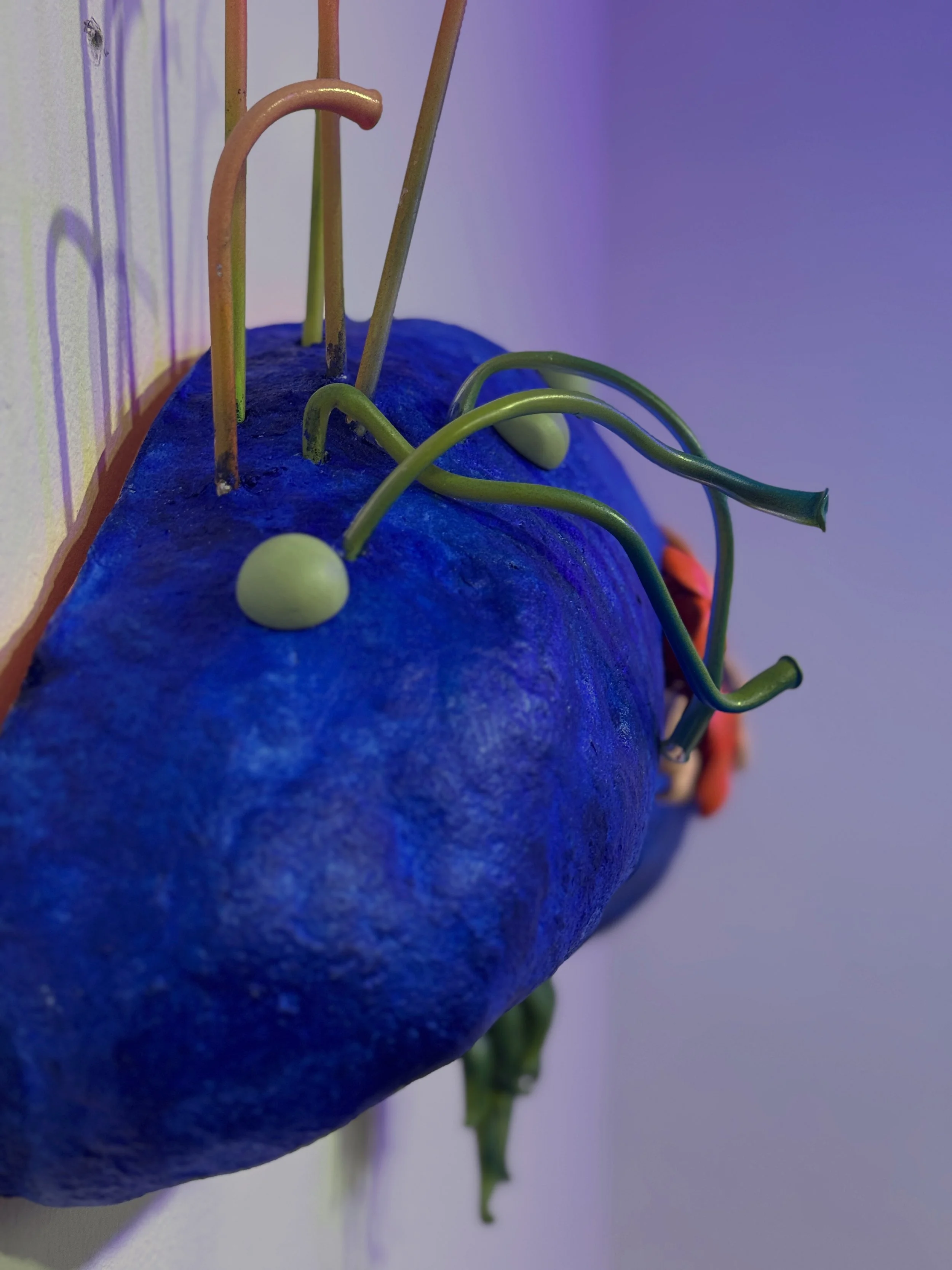 otherworldly art, reclaimed materials, wall sculpture, 3-D wall art, abstract art, plant and rock sculpture