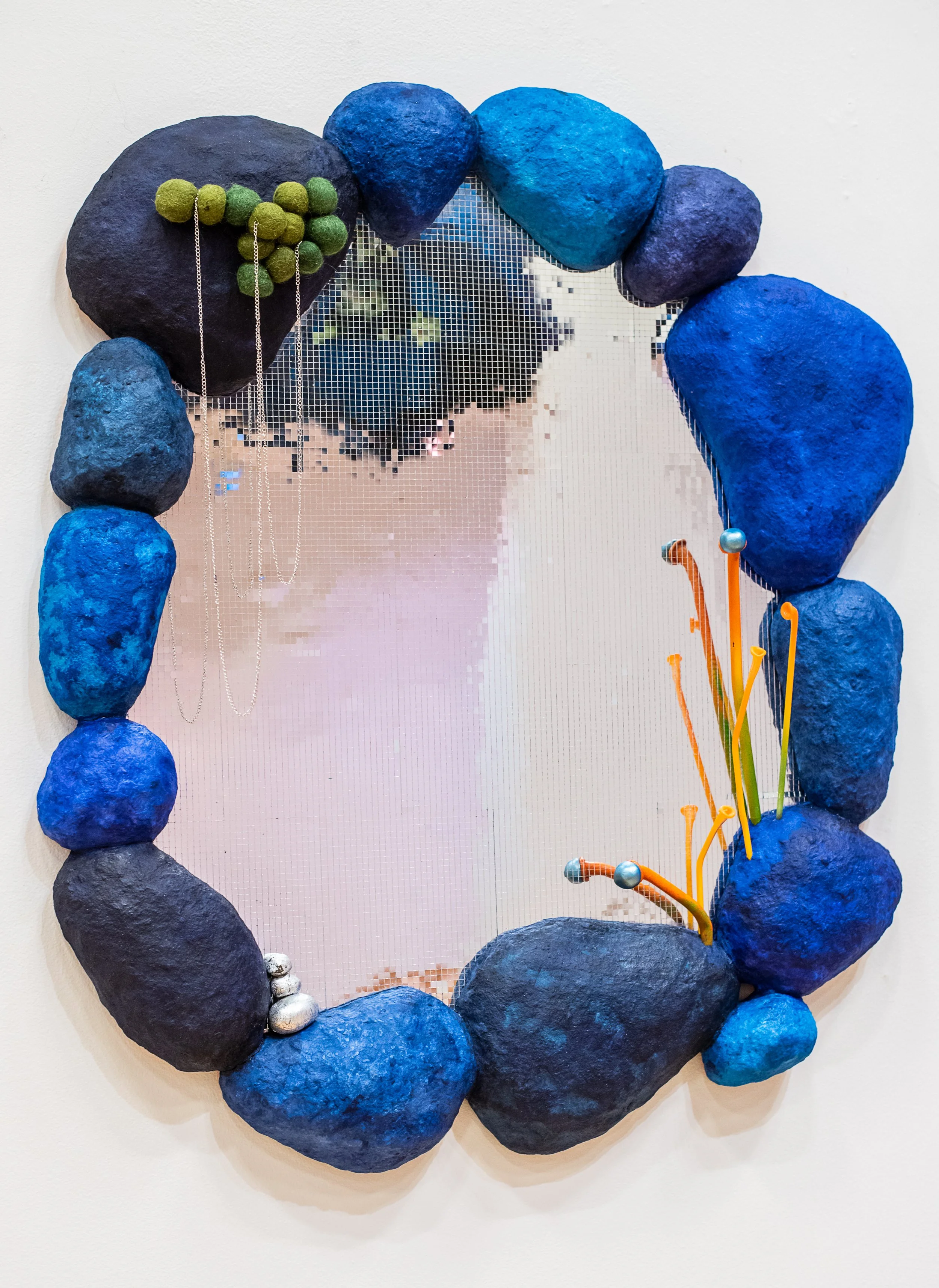 art mirror, handmade wall mirror, portal, disco mirror