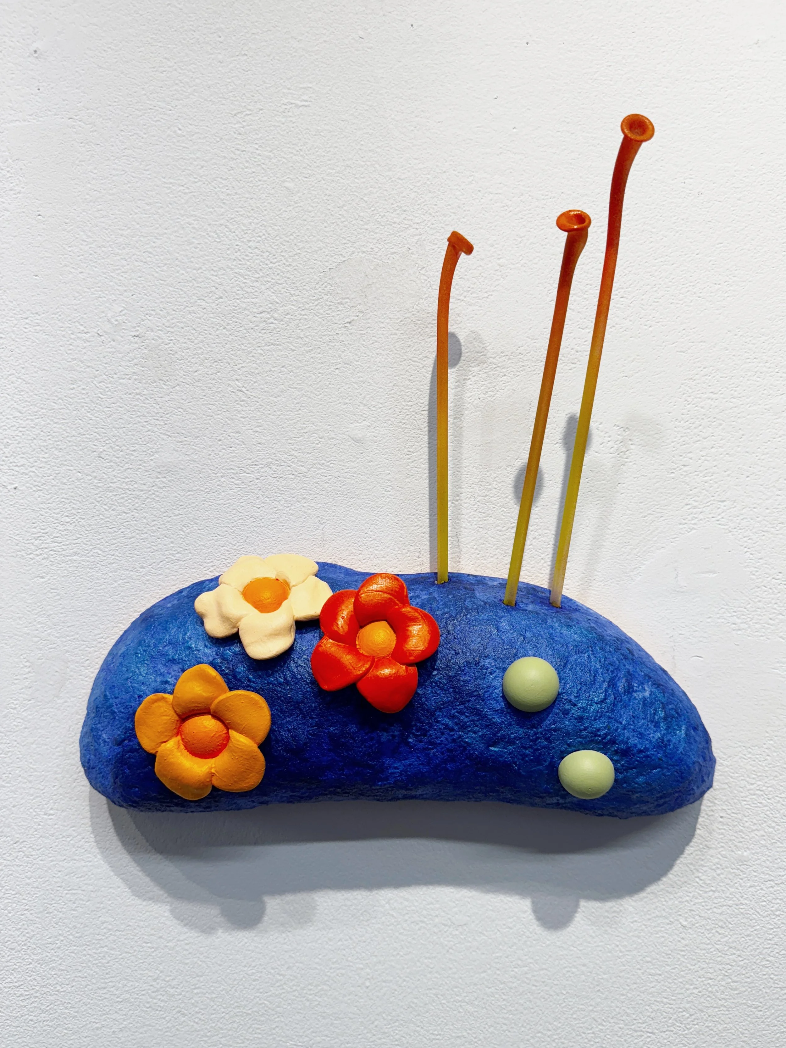 reclaimed materials, wall sculpture, 3-D wall art, abstract art, plant sculpture