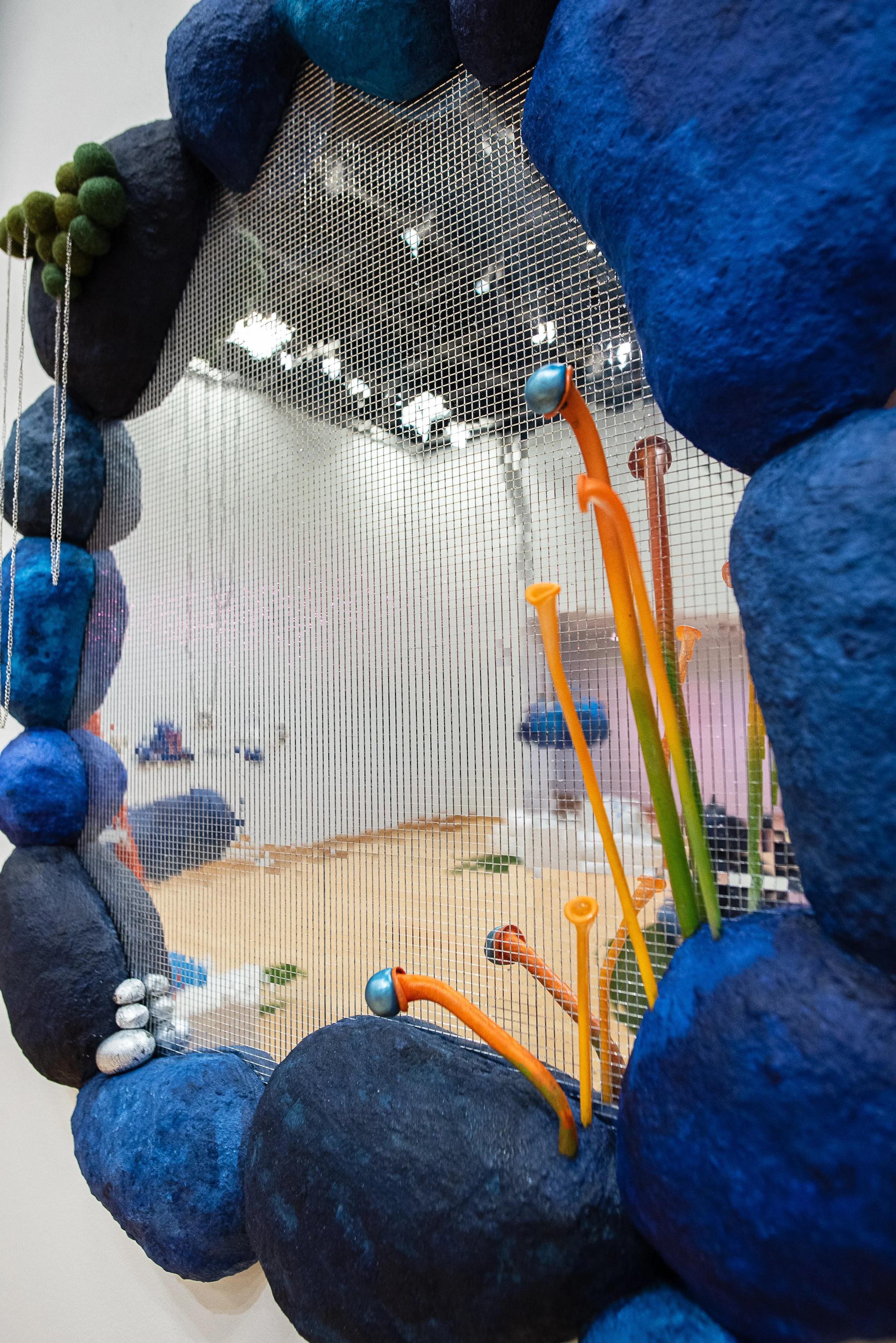 art mirror, handmade wall mirror, portal, disco mirror