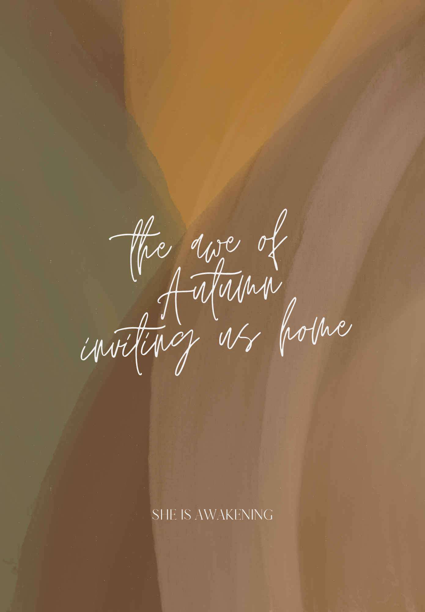 Susan Beth | The Awe Of Autumn Inviting Us Home | She Is Awakening Autumn Vol. 1 Journal