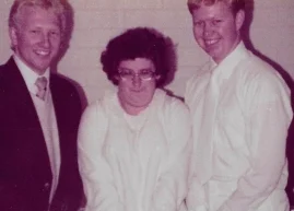 Elder Golding, Mandy Kay, and Elder Packer&nbsp; on the day Mandy was baptized - July 20, 1982