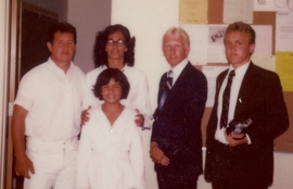 March 1, 1981 - Baptism of Ross Potaka - Ra, Maro, Ross, myself, and Elder Johnson - resized.jpg