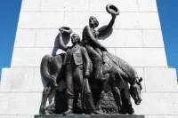 This is the Place Monument - Orson is portrayed on the horse.