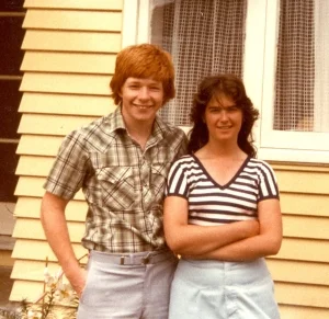 December 1981 - Sean Caldwell and Vicki Clarke - cropped.jpg
