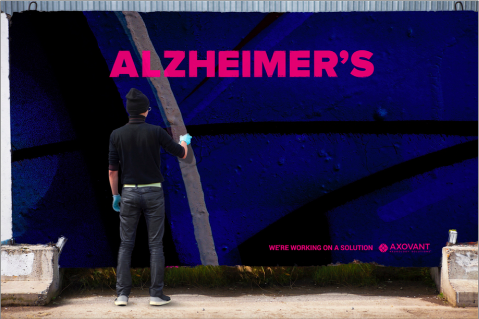   Grab people's attention like only Alzheimer’s can.  For one week in cities across the US, top street artists create outdoor art entitled “Alzheimer’s” that visually depicts the grief and anxiety the disease causes. Each day, people who pass by see 