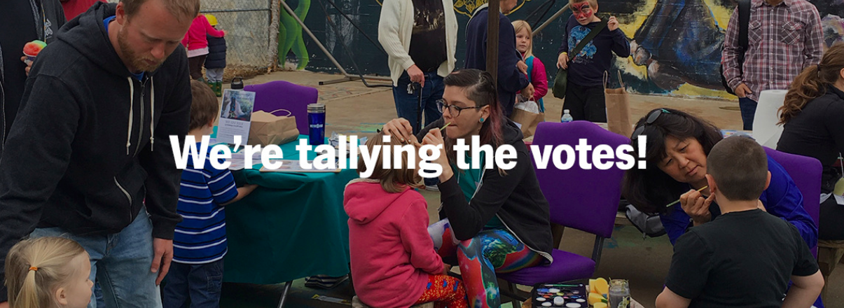   It’s tallying time!  State Farm counts the votes to see which 40 improvement projects come out on top. 