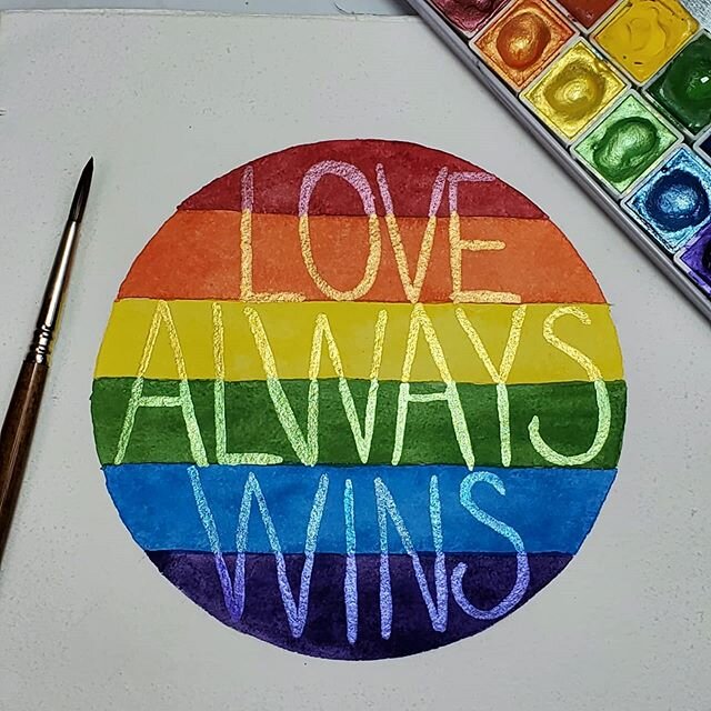 Love Always Wins. 
Seriously,  #SproutRainbowPride has been awesome so far! So many wonderful pieces have been made and there are still a few prompts left!

Keep creating and tag #SproutRainbowPride @thesproutcreative , @vanessa_paints_ , @scribinggr