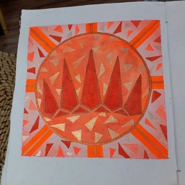 This tribute to Queen @jaidaehall was so much fun to paint! It looks different at every angle! I used all of my oranges, including the neons and shimmers, from @thesproutcreative for this and I couldn't be happier with it! Peach Pop is a stand out an