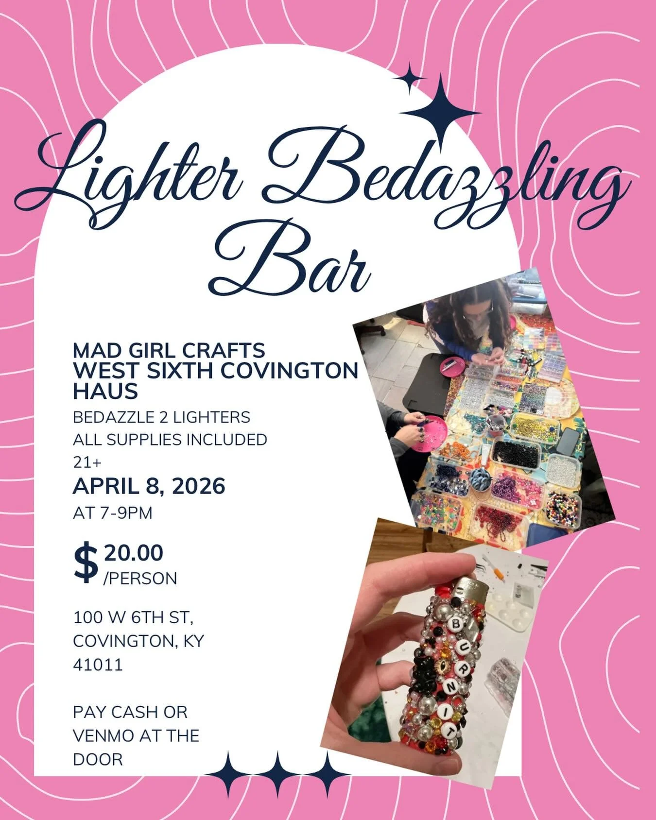 NEXT WEEK I&rsquo;m going to be @westsixthcovhaus with another lighter decorating bar. 

Come by, decorate a lighter and have a drink ✨