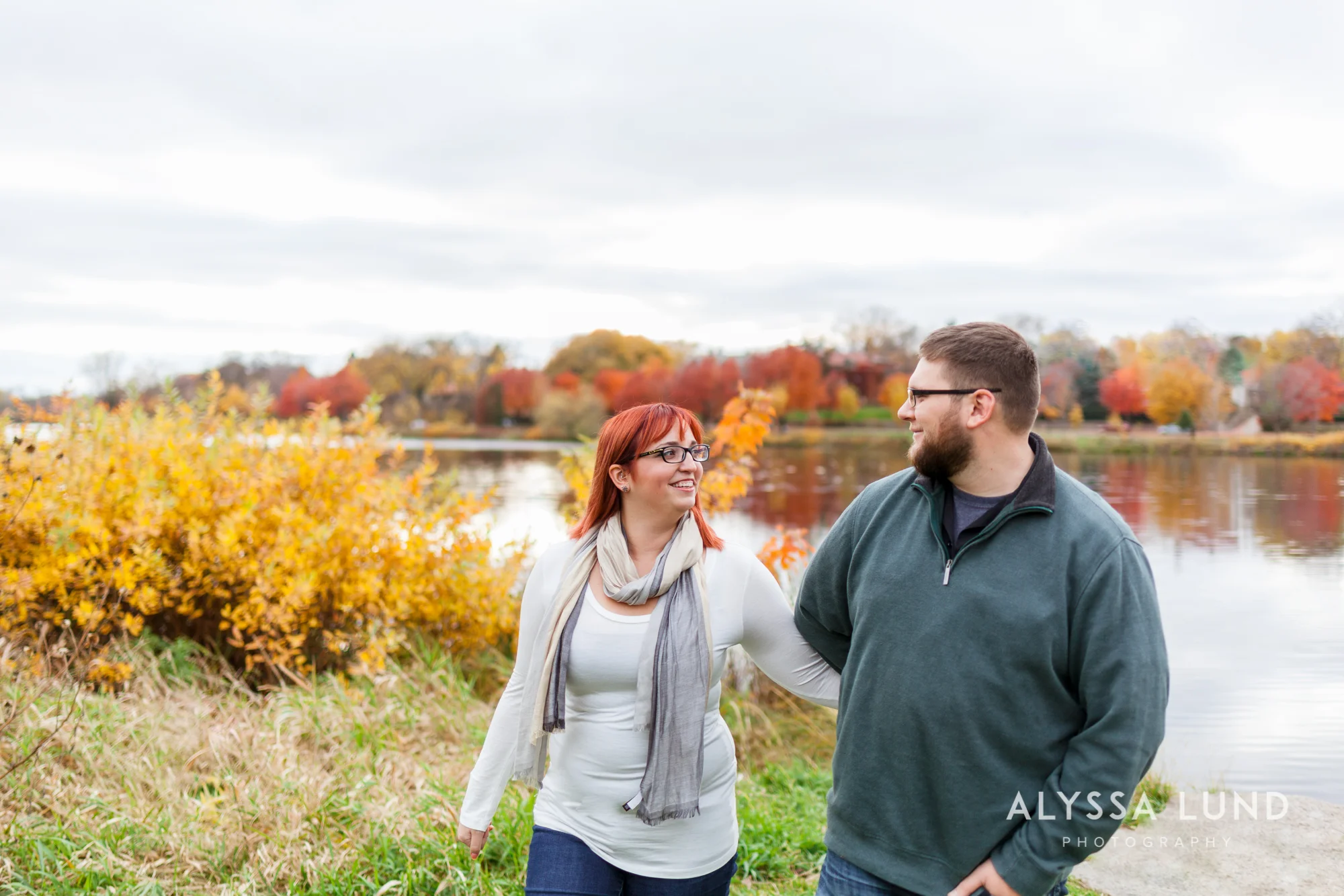 outdoor engagement portraits in Minneapolis