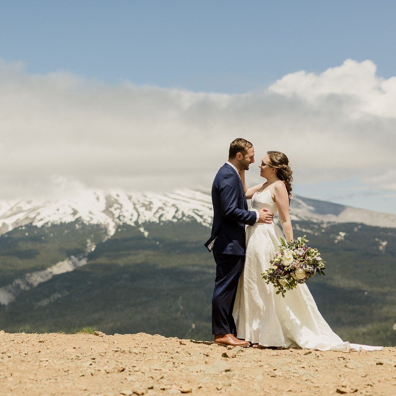 Could there be a more epic backdrop to have on your wedding day?!⁠