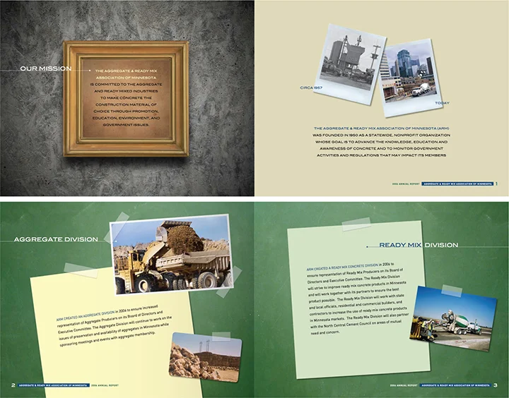 Aggregate and Ready Mix of Minnesota annual report pages