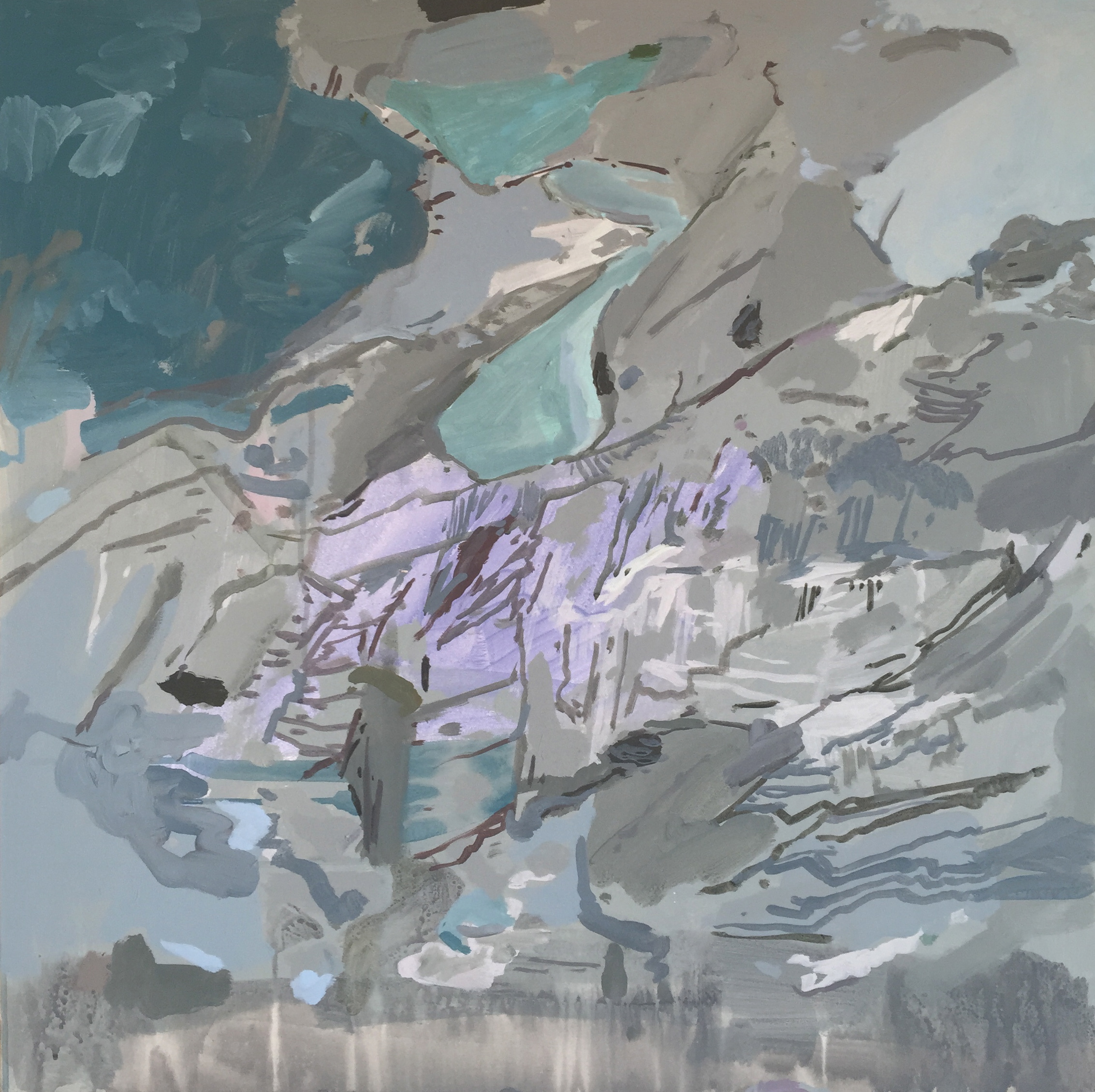 Rebecca-Allan-Geirangerfjord-(Cobalt-Grey),-2015-acrylic-on-canvas-30x-30-inches, $4500.jpg