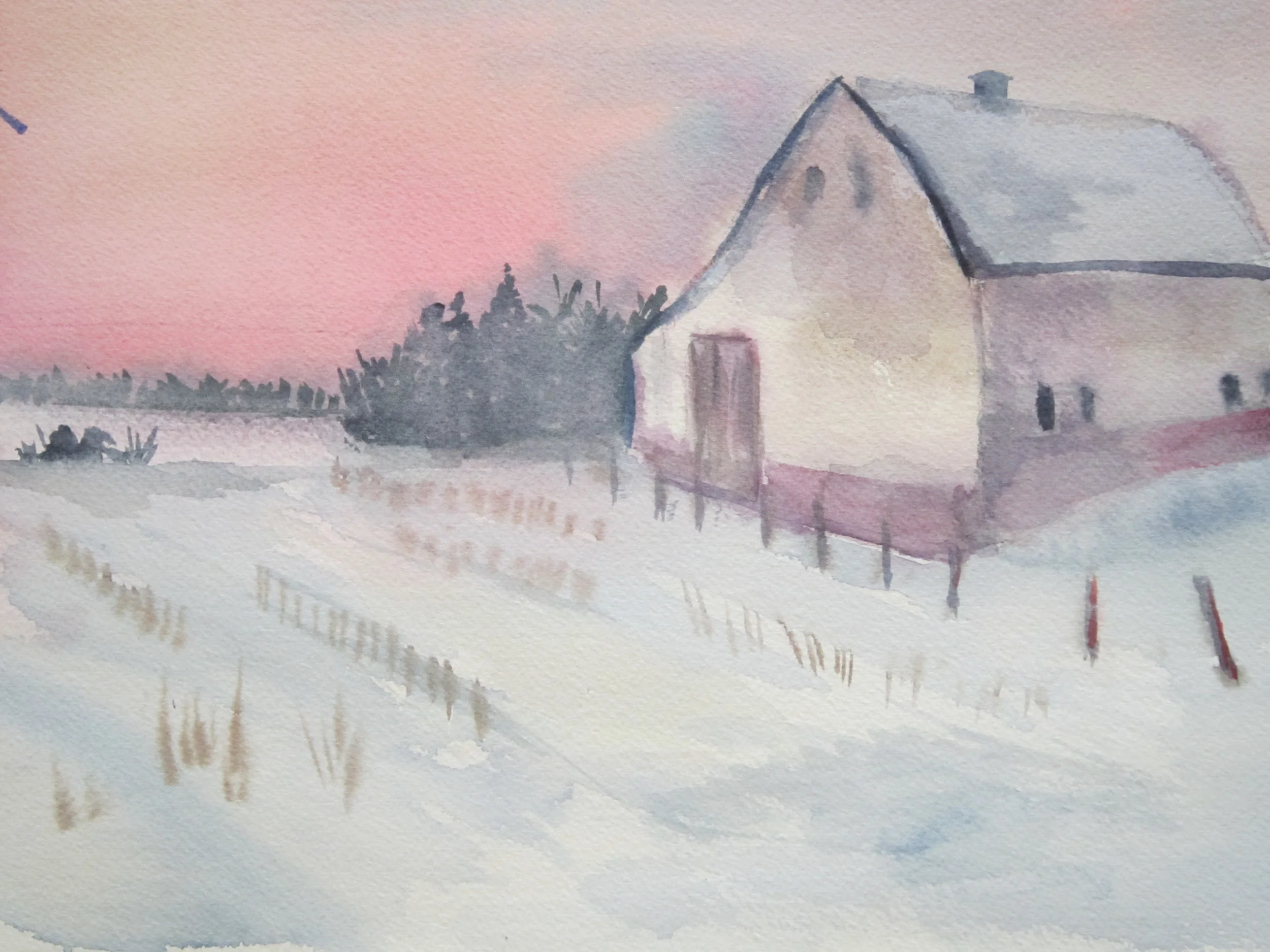 Winter Barn
