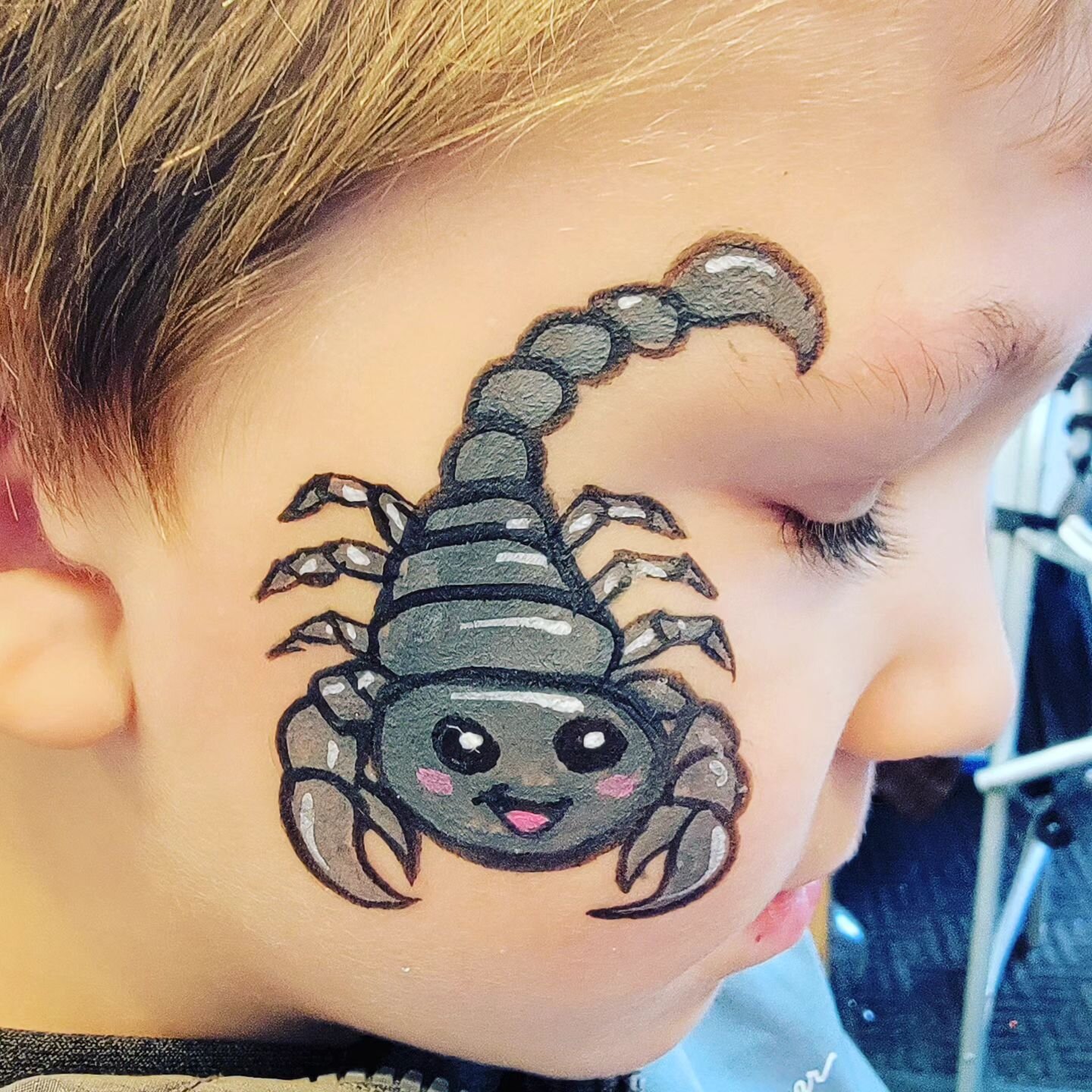 Little human wanted a Scorpion, Mom asked if the scorpion could look more friendly, success!