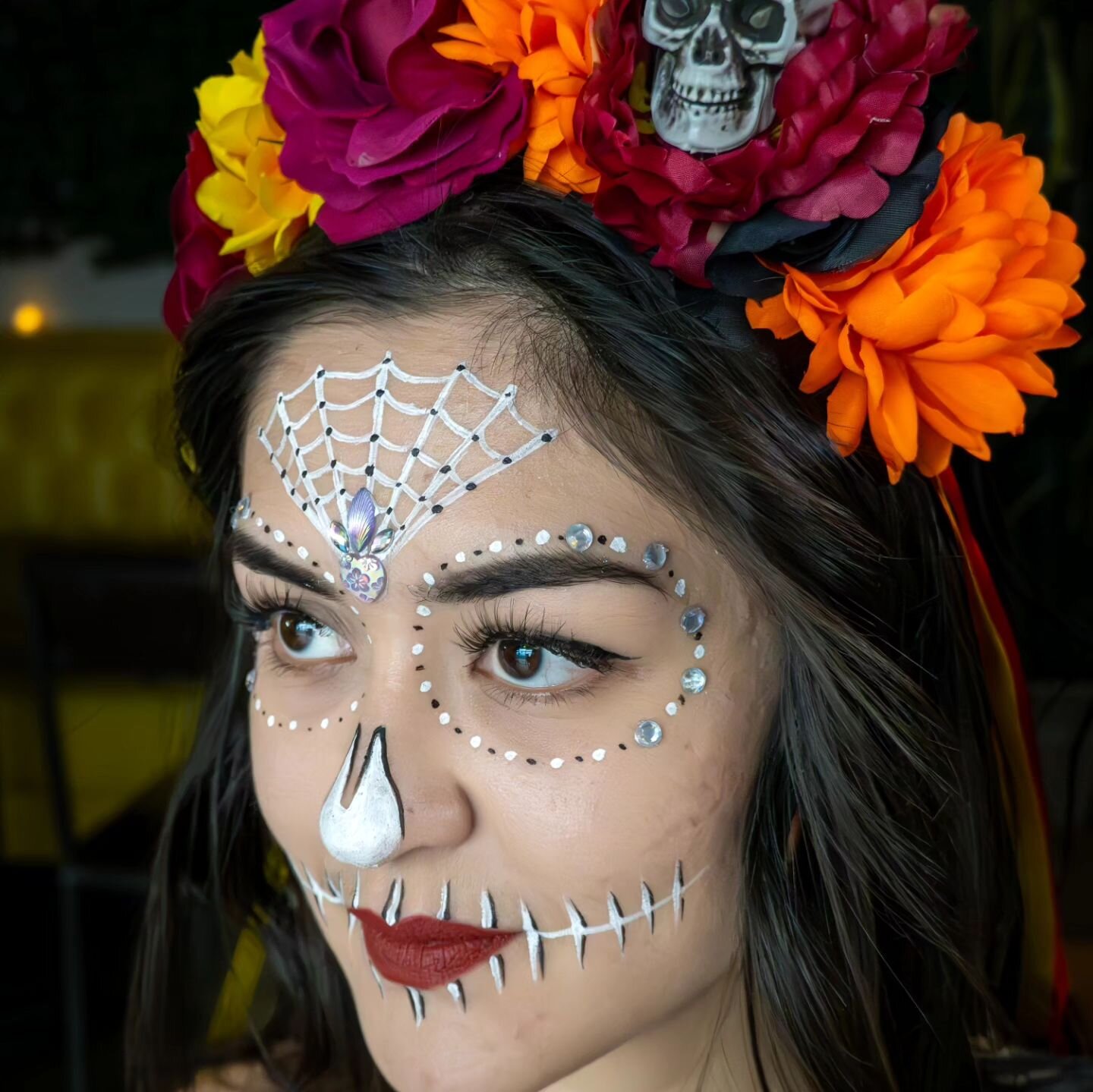 Dia De Muertas Celebration at Tacos Cancun, got to paint up the staff and performer! 

#facepaintalaska #wasillafacepainter #wasillaalaska #anchoragefacepainter #facepaint #colormefunalaska #alaskafacepainting #alaskapartyservices #sugarskullfacepain