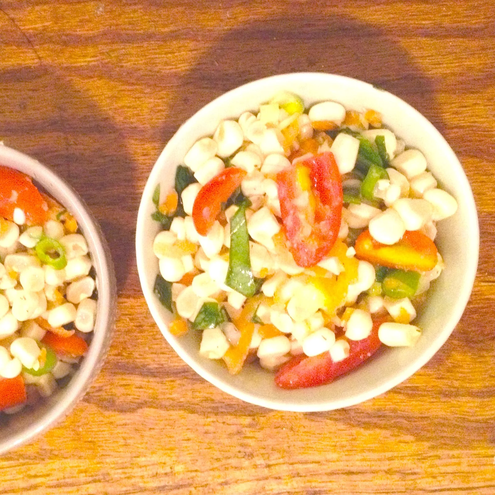 Quick & Raw White Corn Salad