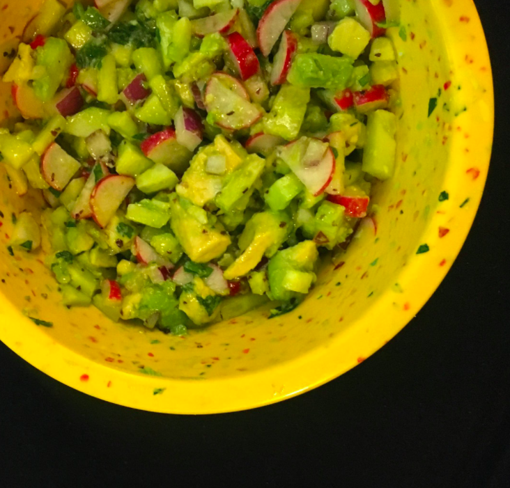Avocado, Radish, and Cucumber Salad