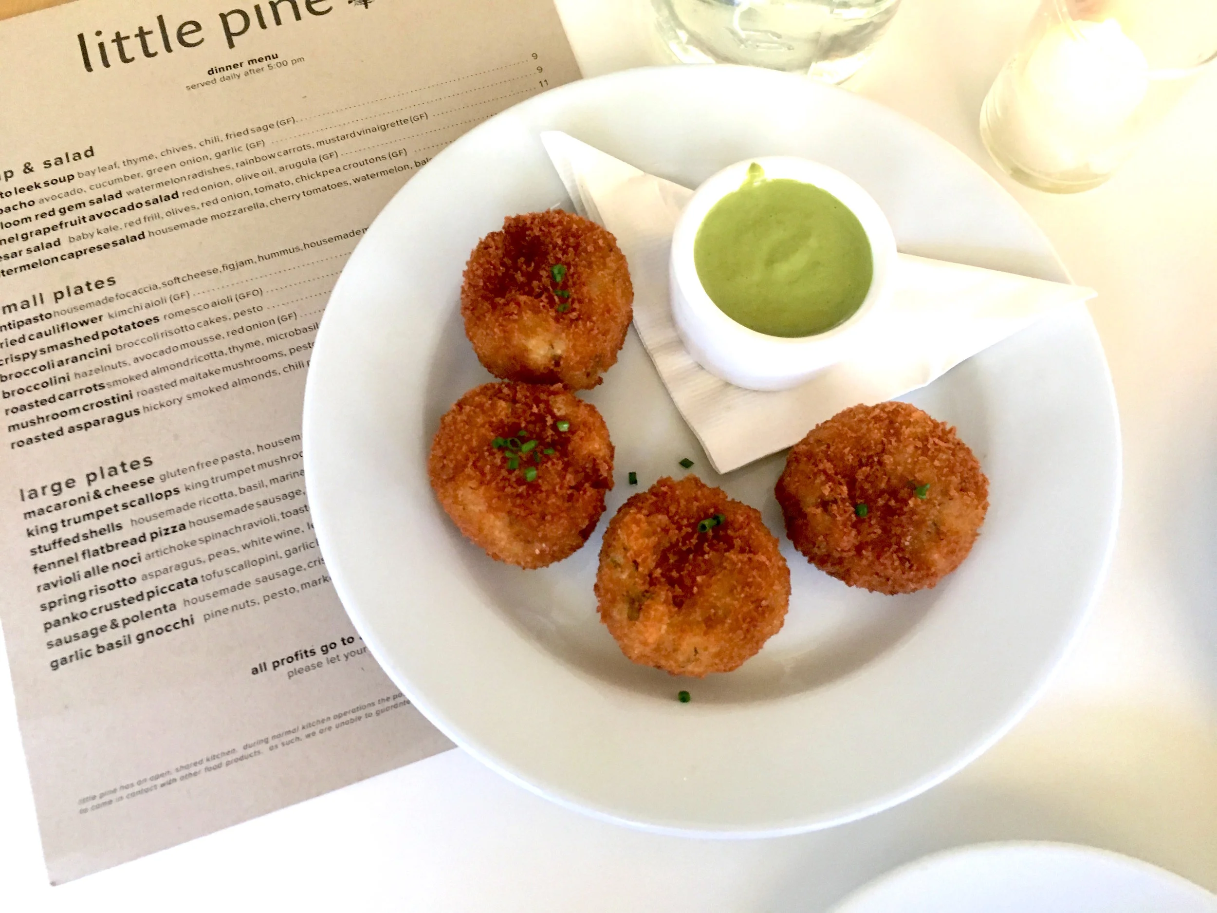 Little Pine - Arancini Balls - Best Vibes Ever