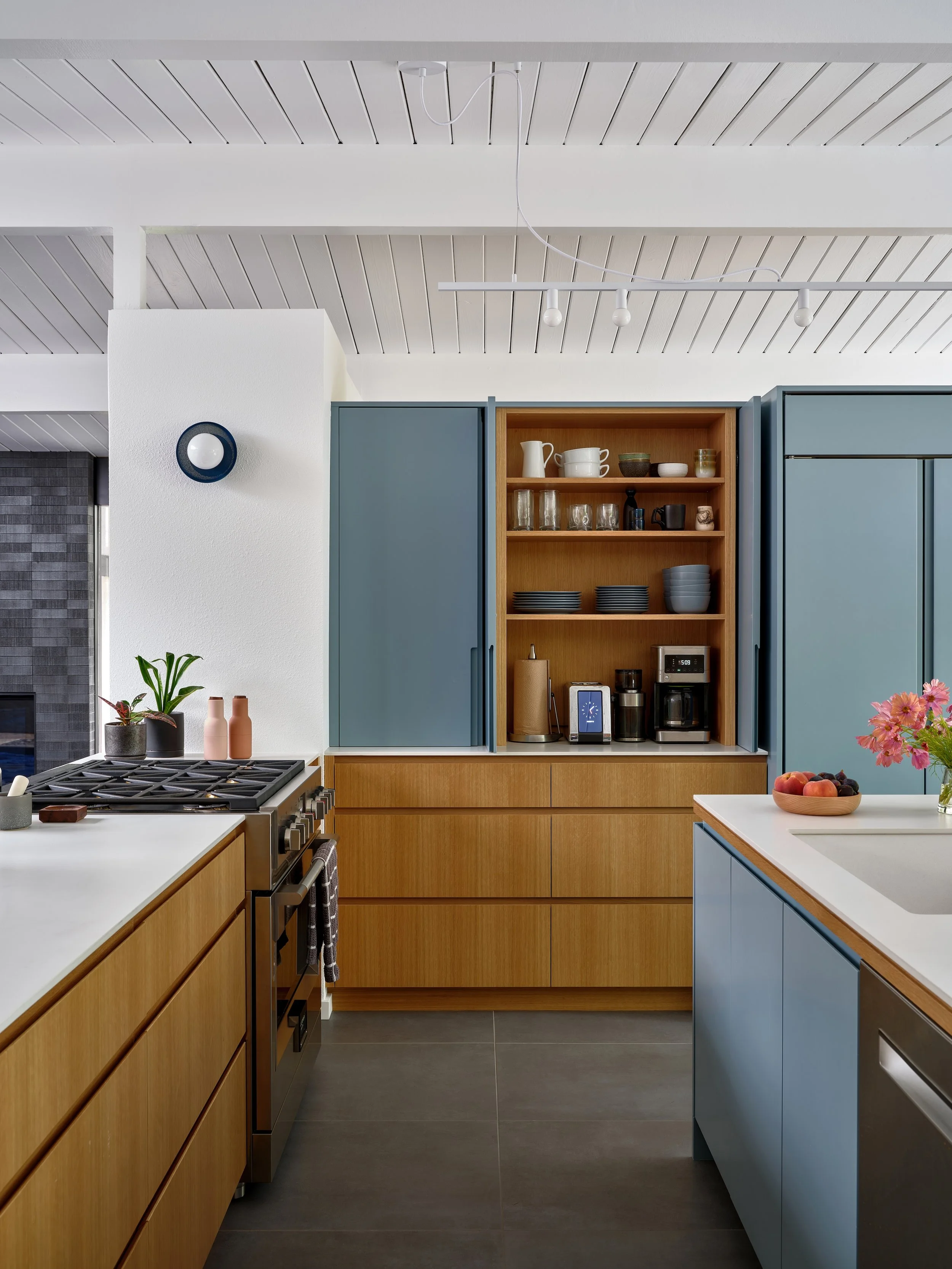 Rummer remodel kitchen with appliance garage