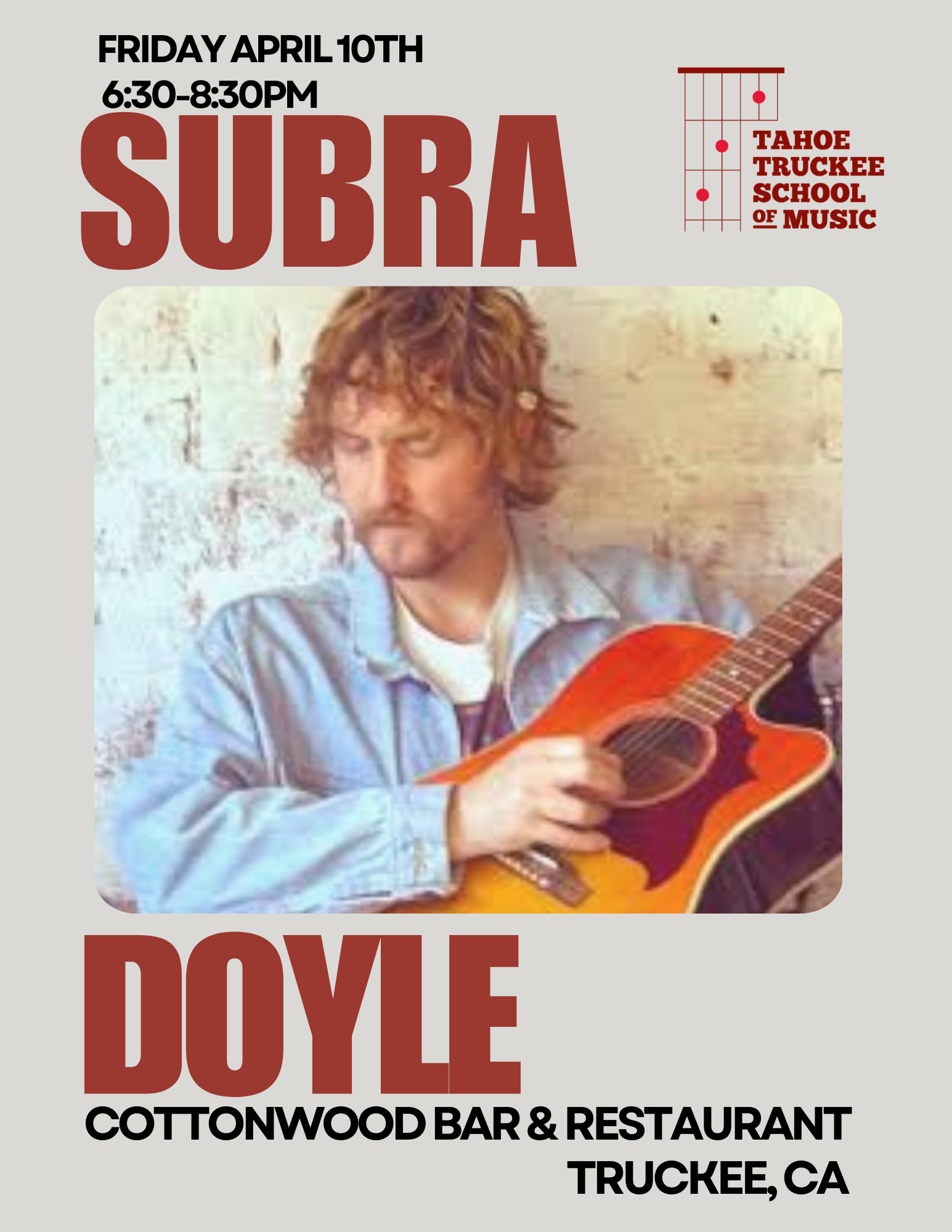 Subra Doyle at Cottonwood!  