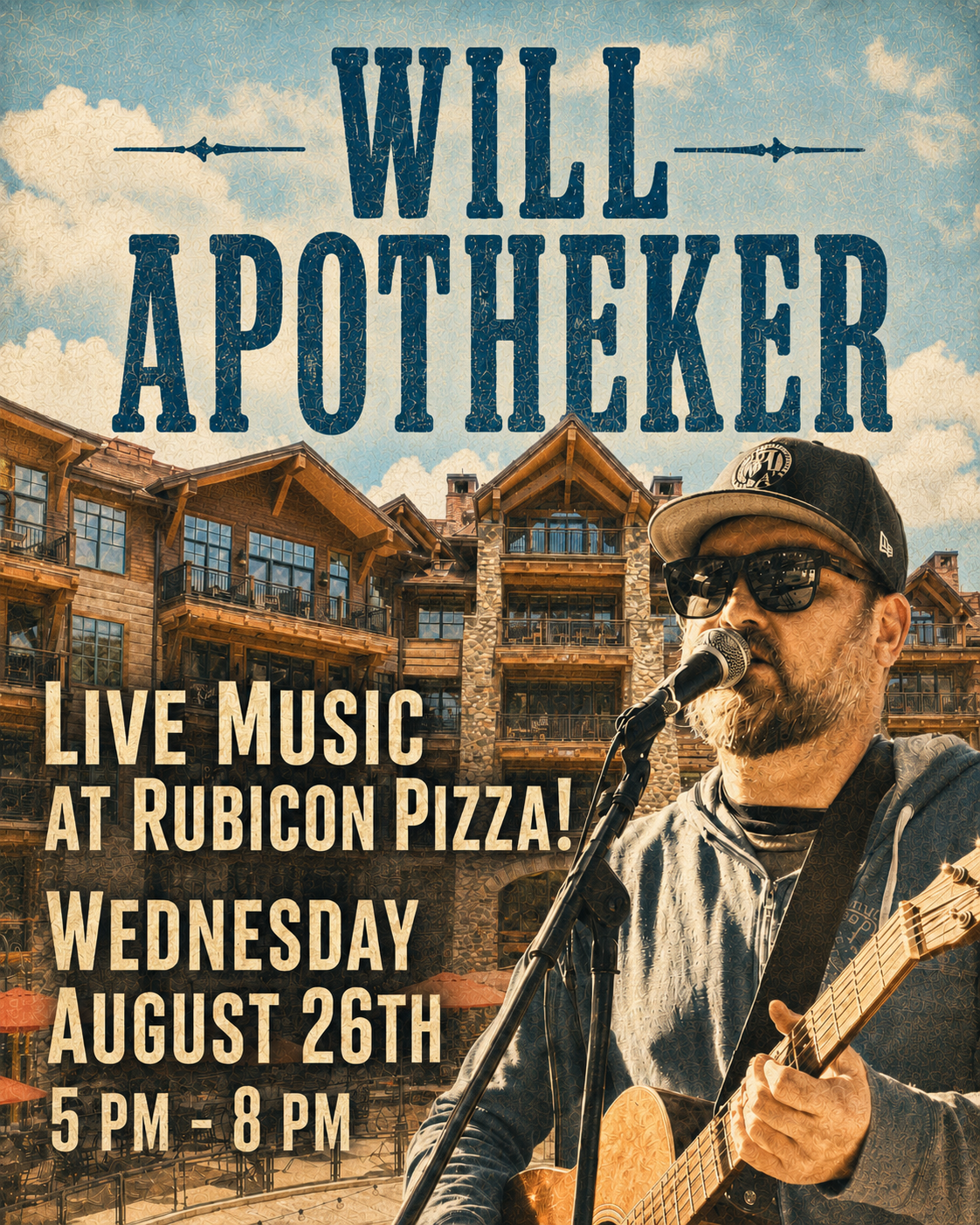 Will Apotheker at Rubicon Pizza in Northstar! 