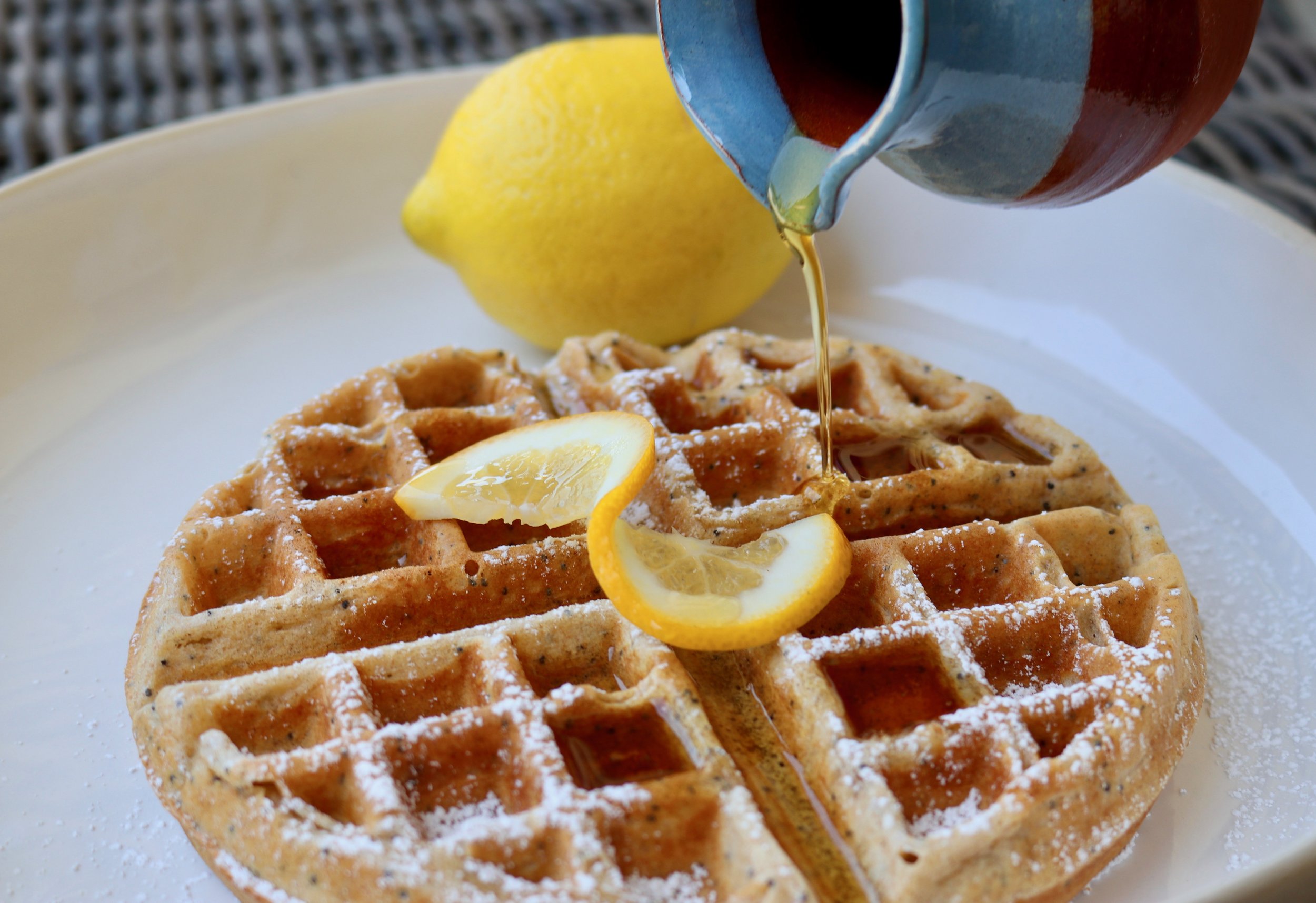 Lemon Poppyseed Waffles